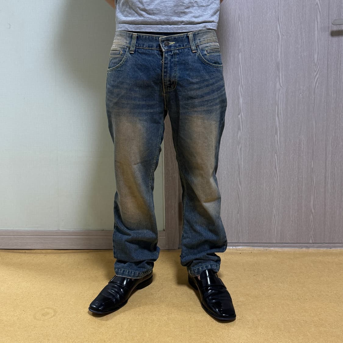 돌체앤가바나 메탈 로고 플레이트 워싱 데님 52 상품이미지3