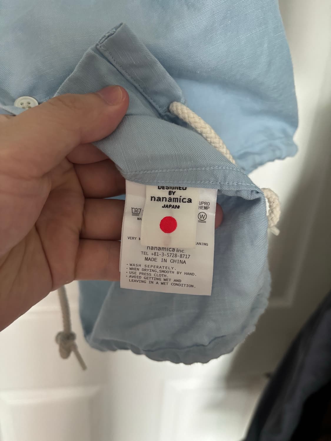 [M] 나나미카 큐프라 헴프 셔츠 상품이미지5