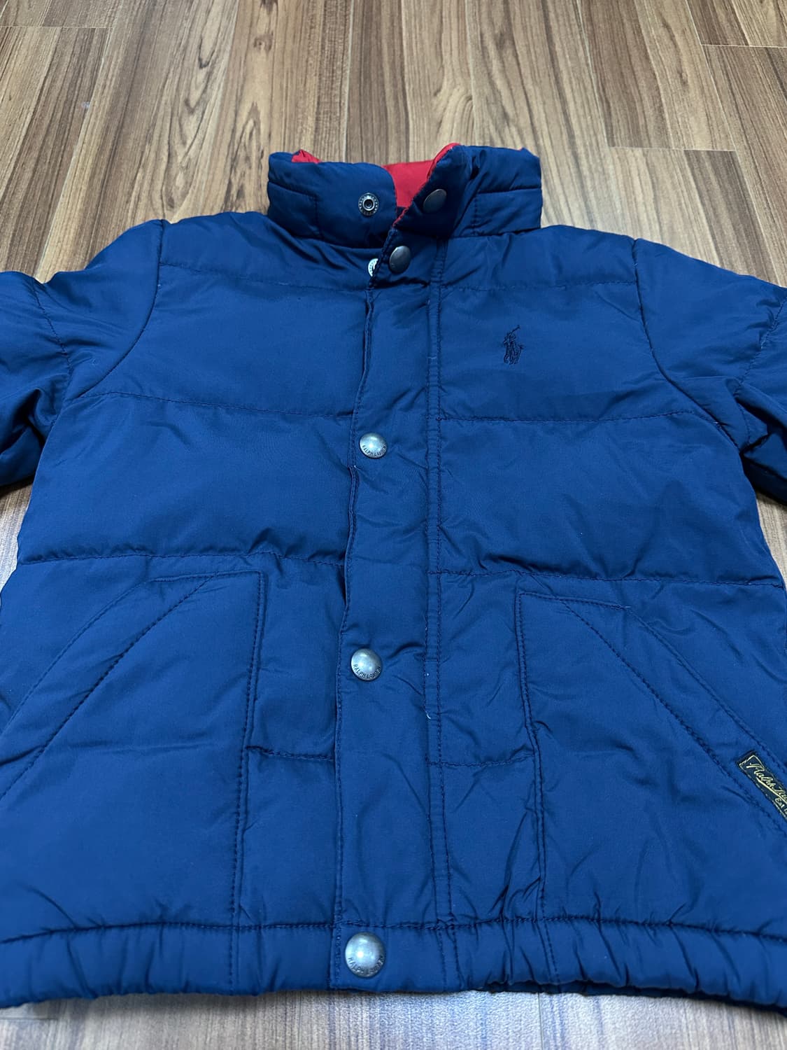 폴로 키즈 네이비 퀼팅 자켓 3/3T 상품이미지4