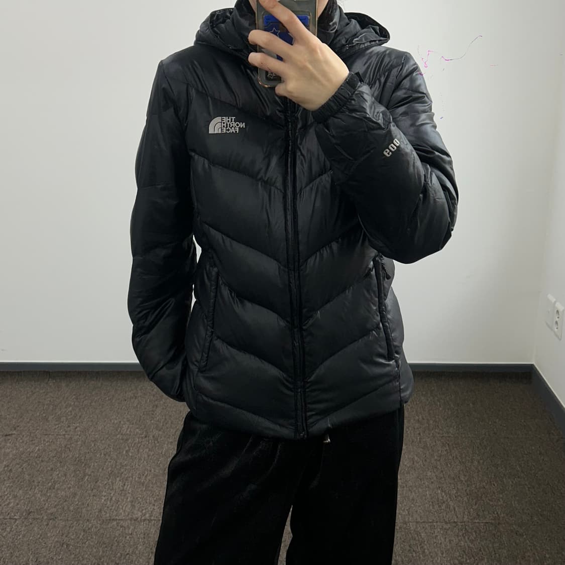 The north face 노스페이스 600 블랙 패딩 상품이미지1