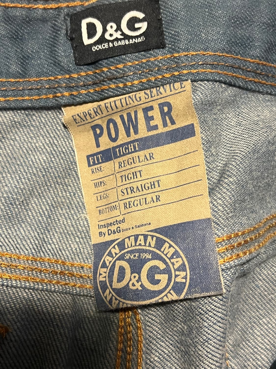 D&G 2000s Archive POWER 돌체엔가바나 데님 팬츠 상품이미지8