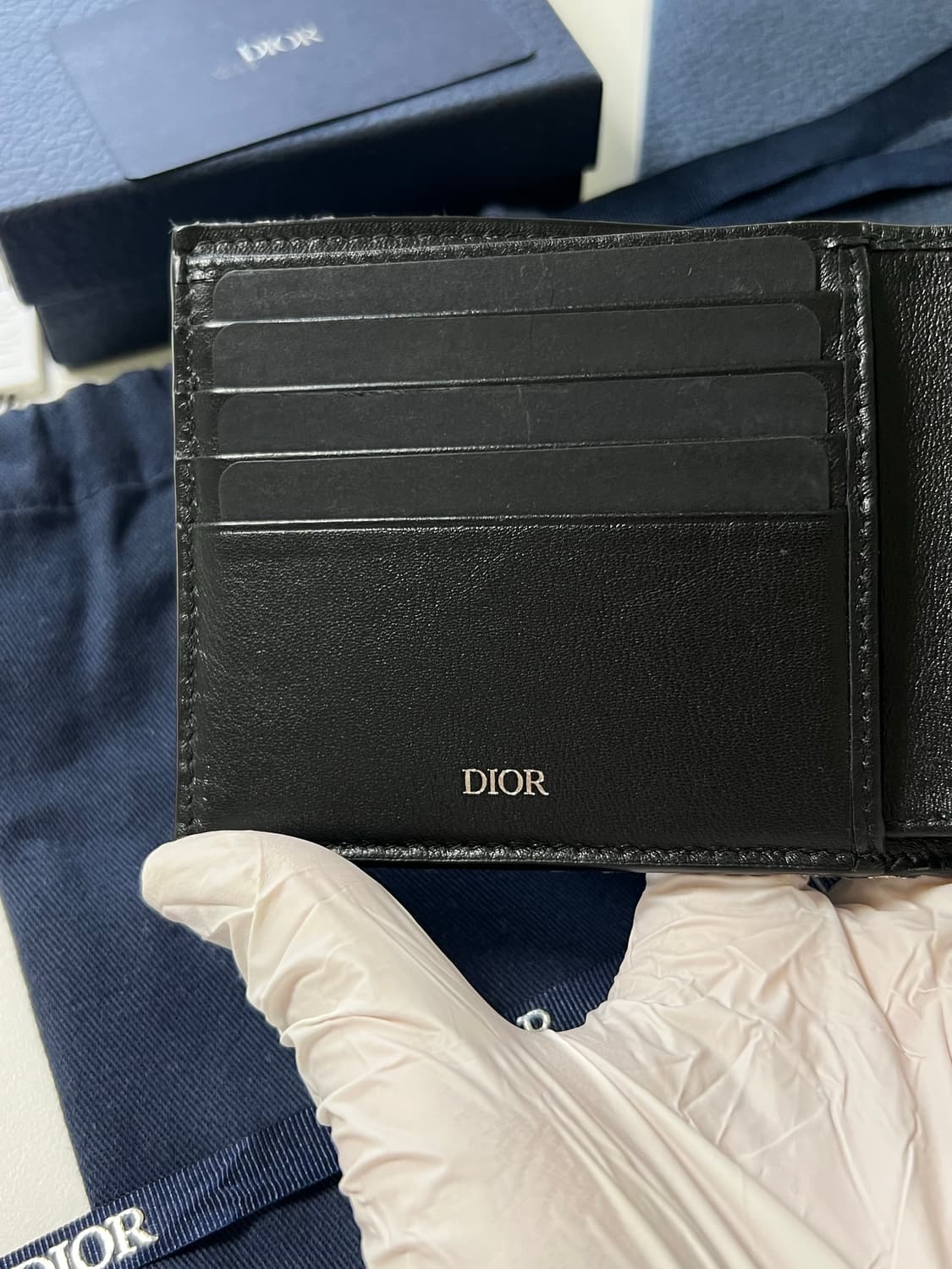 [정품] 디올 오블리크 반지갑 베이지 상품이미지7