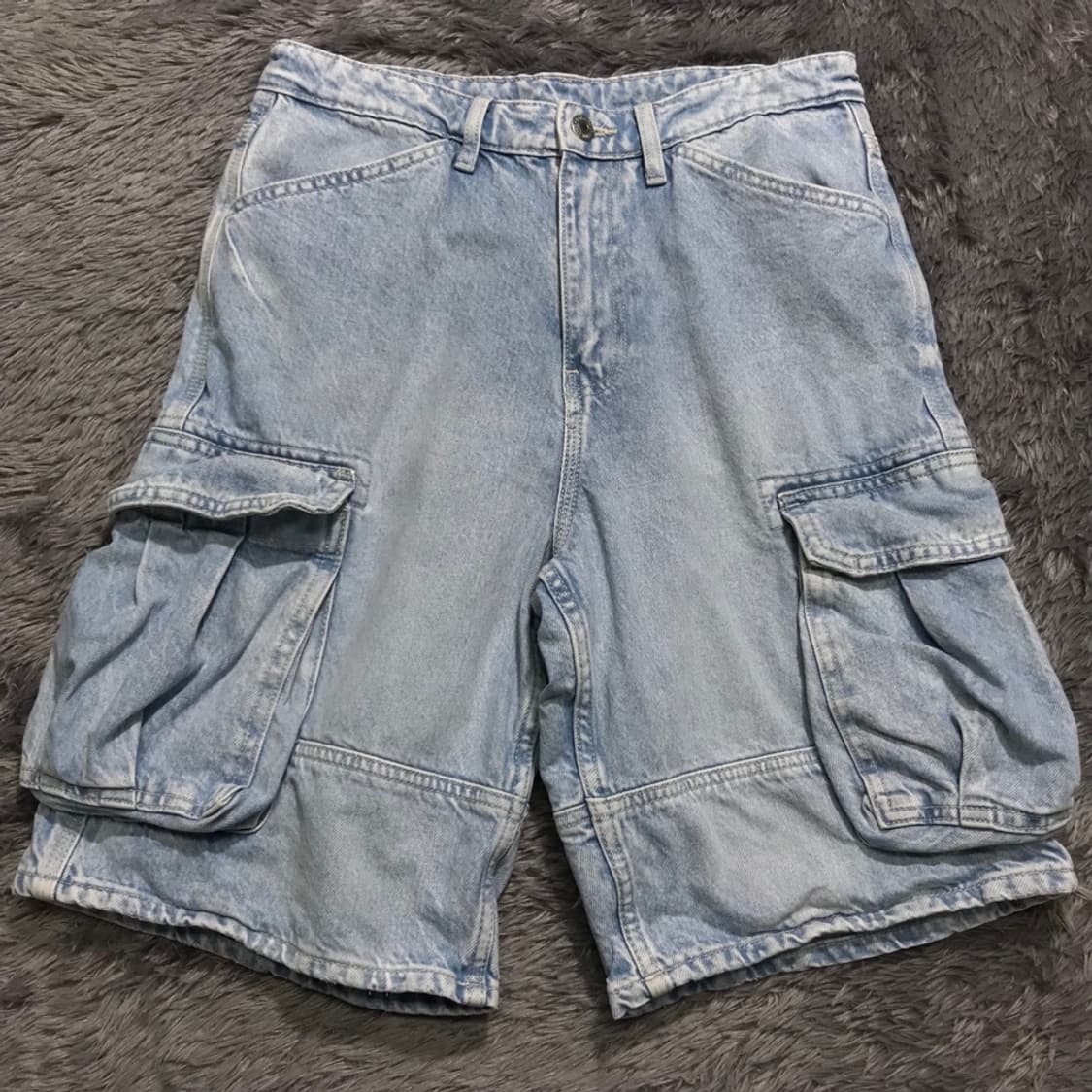 [[31] 자라(ZARA) 데님 카고 버뮤다 팬츠p189 상품이미지1