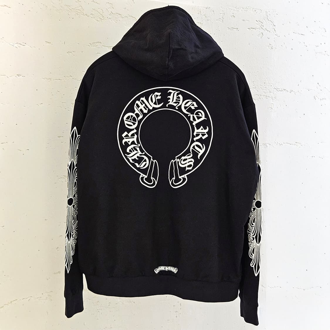 [XXL] 미사용 크롬하츠 말발굽 홀스슈 후드집업 블랙 C0106C056 상품이미지1