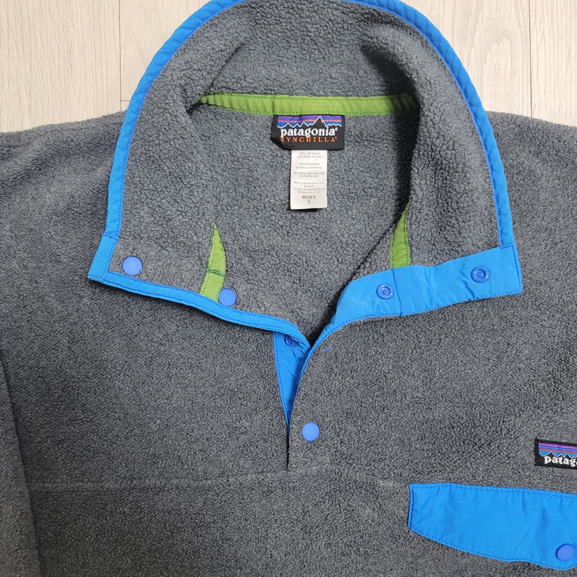 [S] 파타고니아 신칠라 라이트웨이트 그레이/블루 상품이미지4