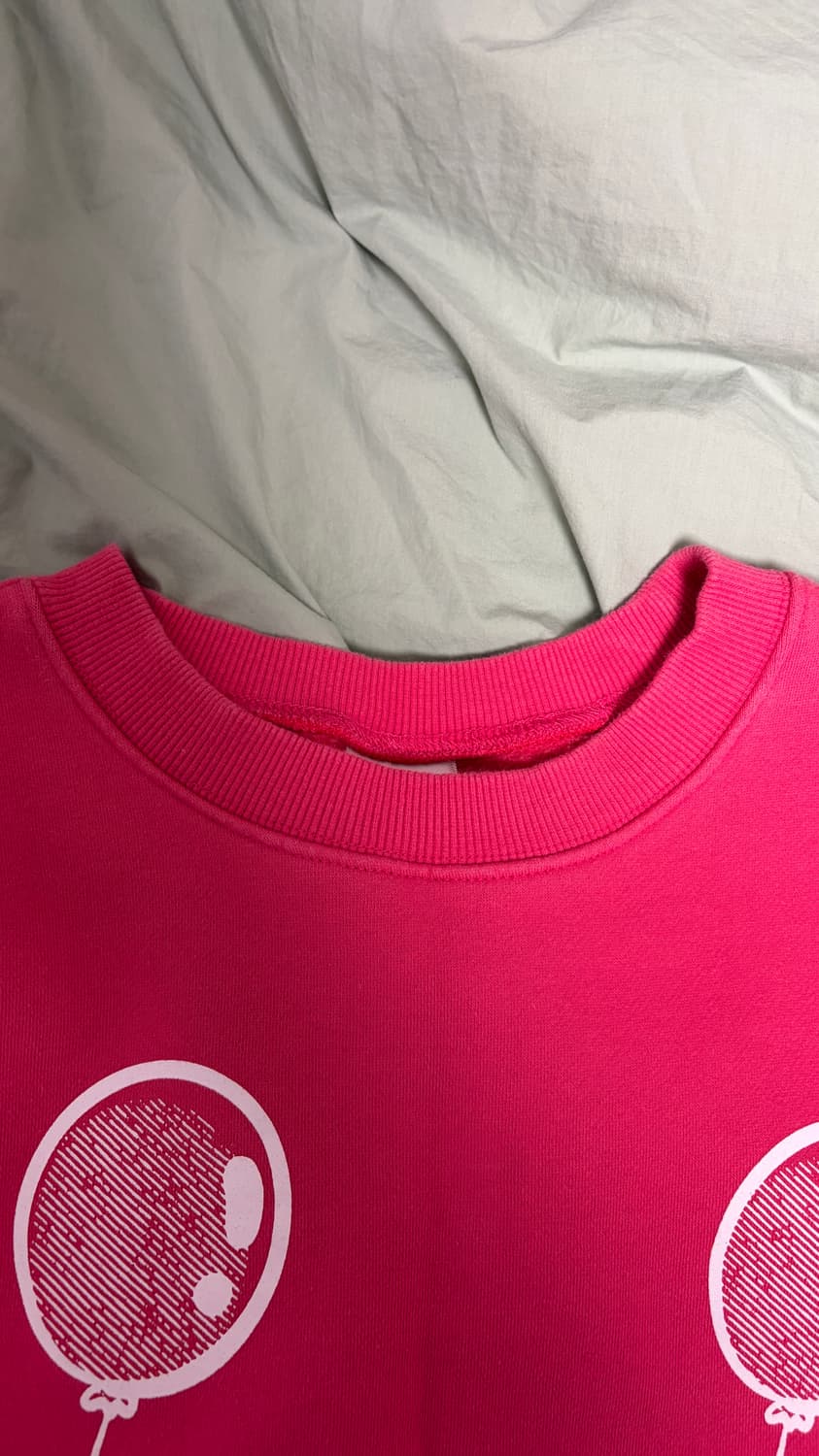 나이스고스트클럽 핫핑크 맨투맨 상품이미지2