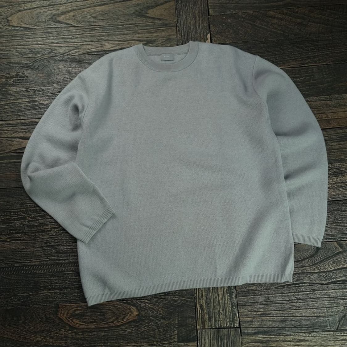 [쿠어] 캐시미어 블랜디드 미니멀 크루넥 루즈핏 니트 M18878 상품이미지1