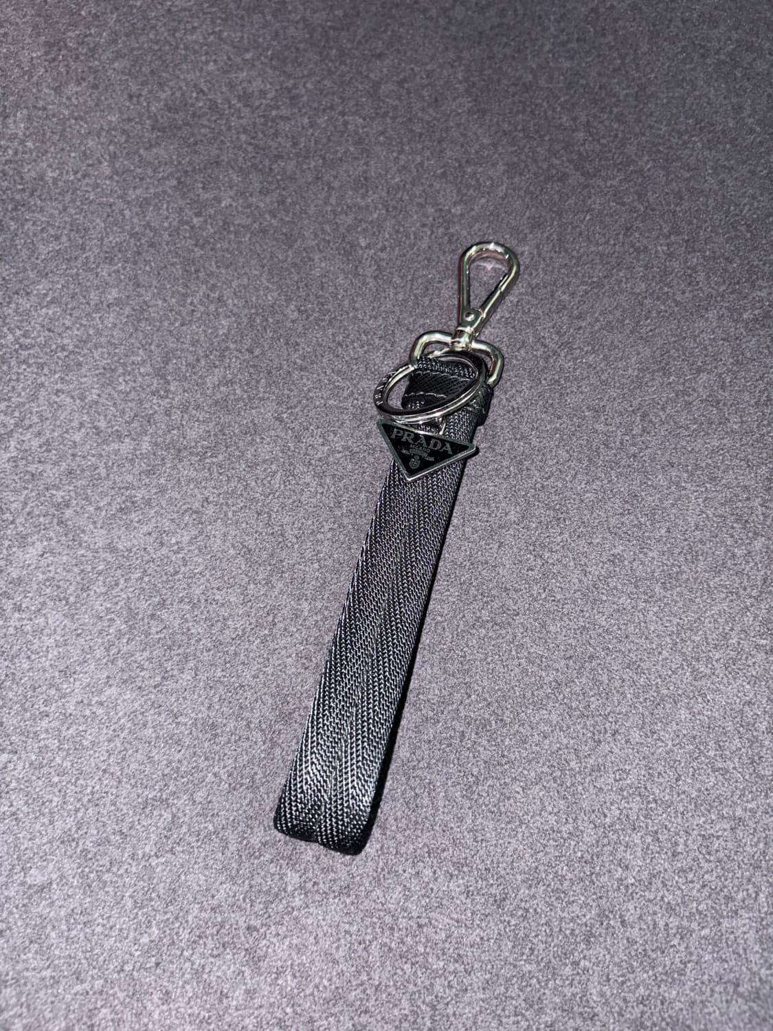 프라다 키링 키홀더 블랙 PORTACHIAVI TESSUTO 상품이미지4