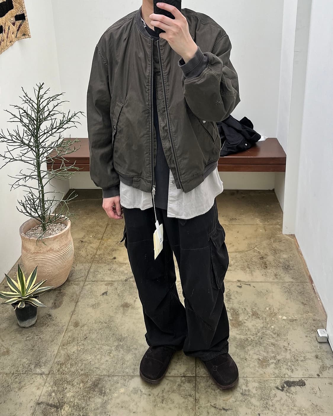 폴리테루 라이트 마원 봄버 올리브 - 24SS 상품이미지7