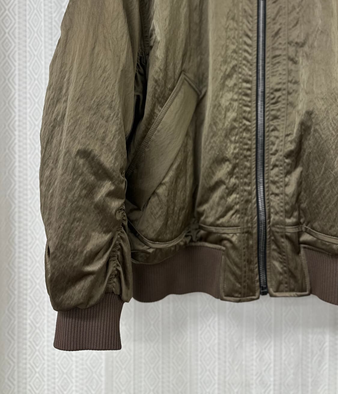 (105)타임옴므 22FW MA-1 오버핏 봄버 자켓 카키 상품이미지4