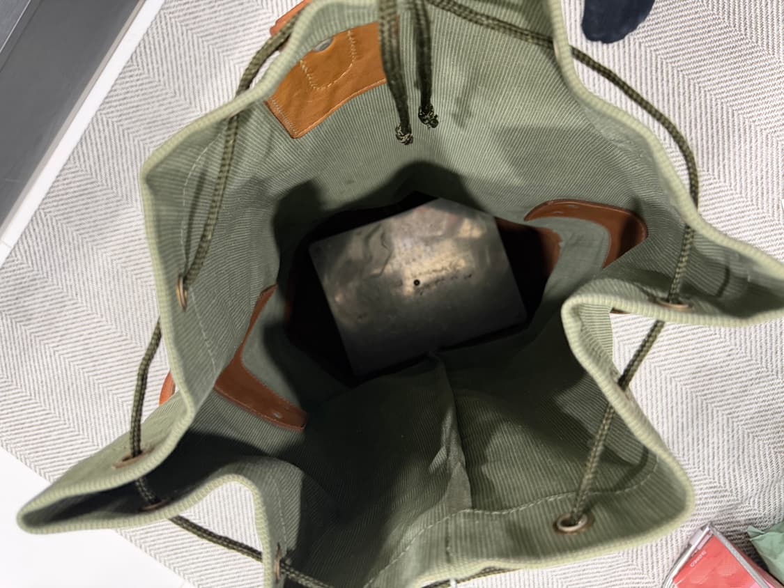 (소장용 레어) 스위스군 캔버스 가죽백 상품이미지5