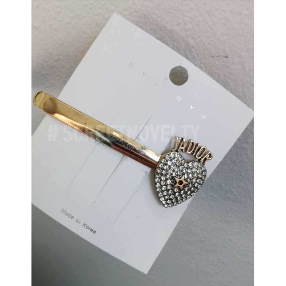 하트 골드 쟈디올 헤어핀 상품이미지2
