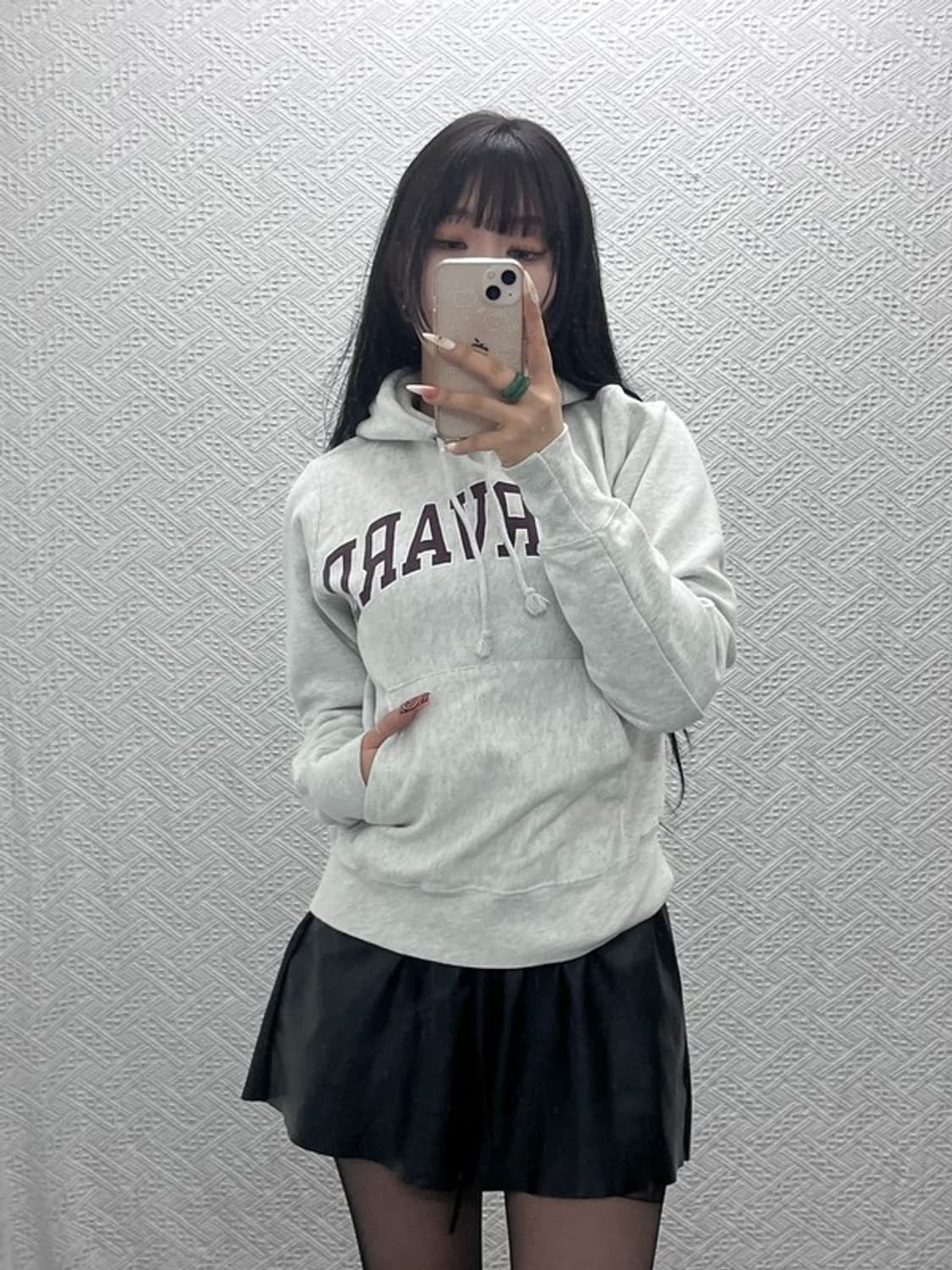 챔피온 올드스쿨 빈티지 캠퍼스 하버드 후드티 XS C09419 상품이미지2