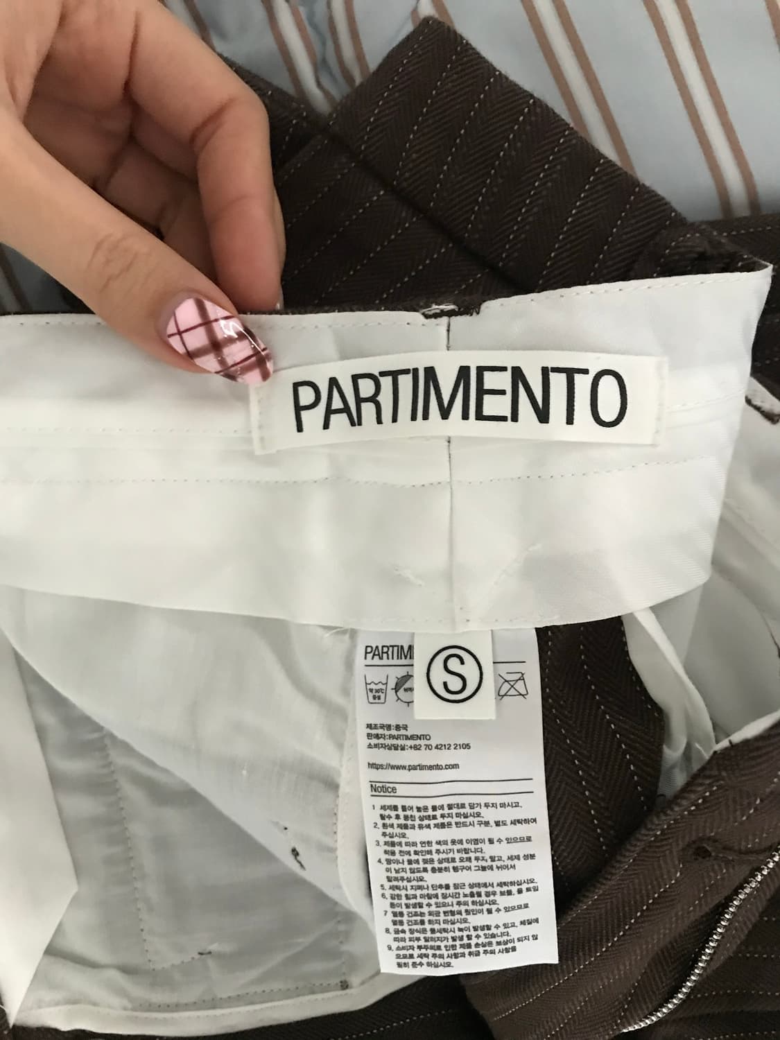 파르티멘토 브라운 슬랙스 상품이미지5