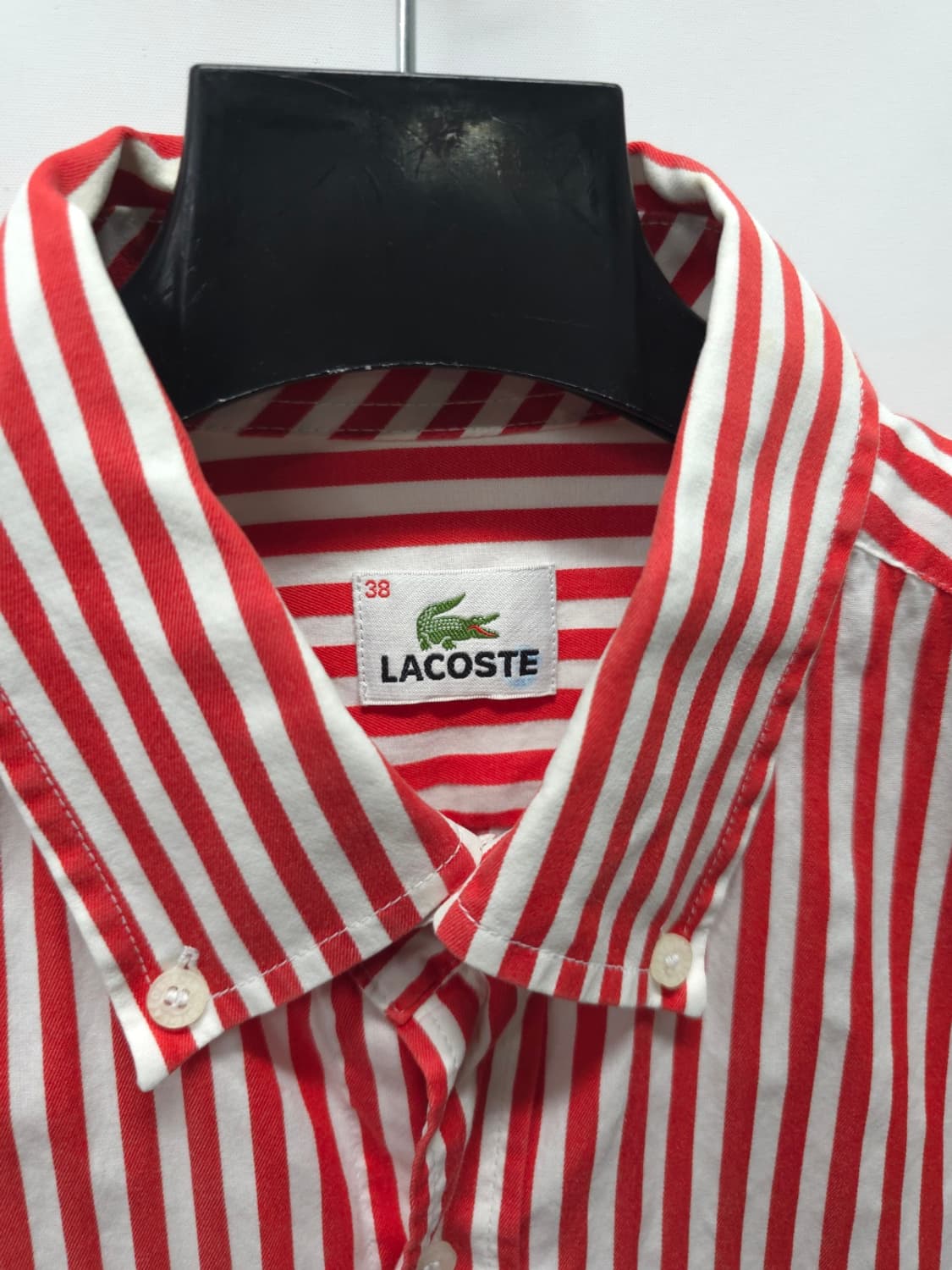 라코스테 남성 오렌지 스트라이프 버튼다운 셔츠(95~100) 상품이미지6