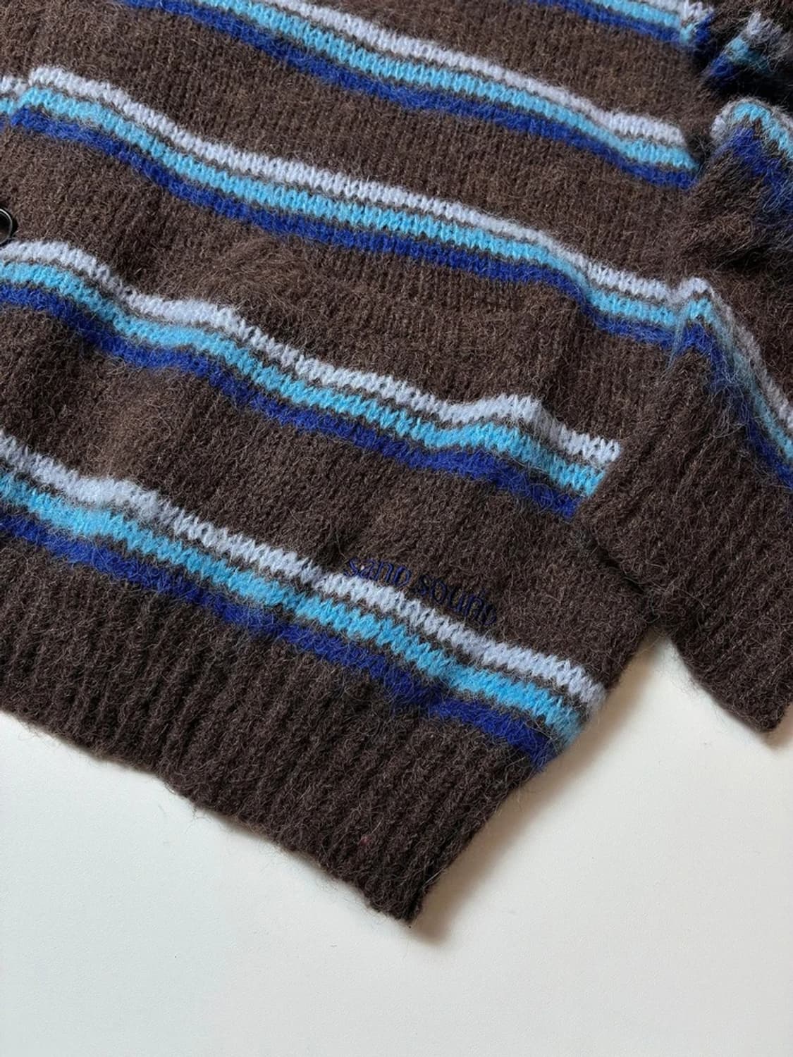 샌드사운드 25ss 모헤어 스트라이프 가디건 PN8714 상품이미지4