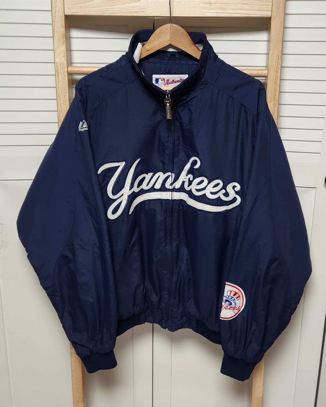 XL 뉴욕 양키스 마제스틱 바시티 스타디움 자켓 상품이미지2