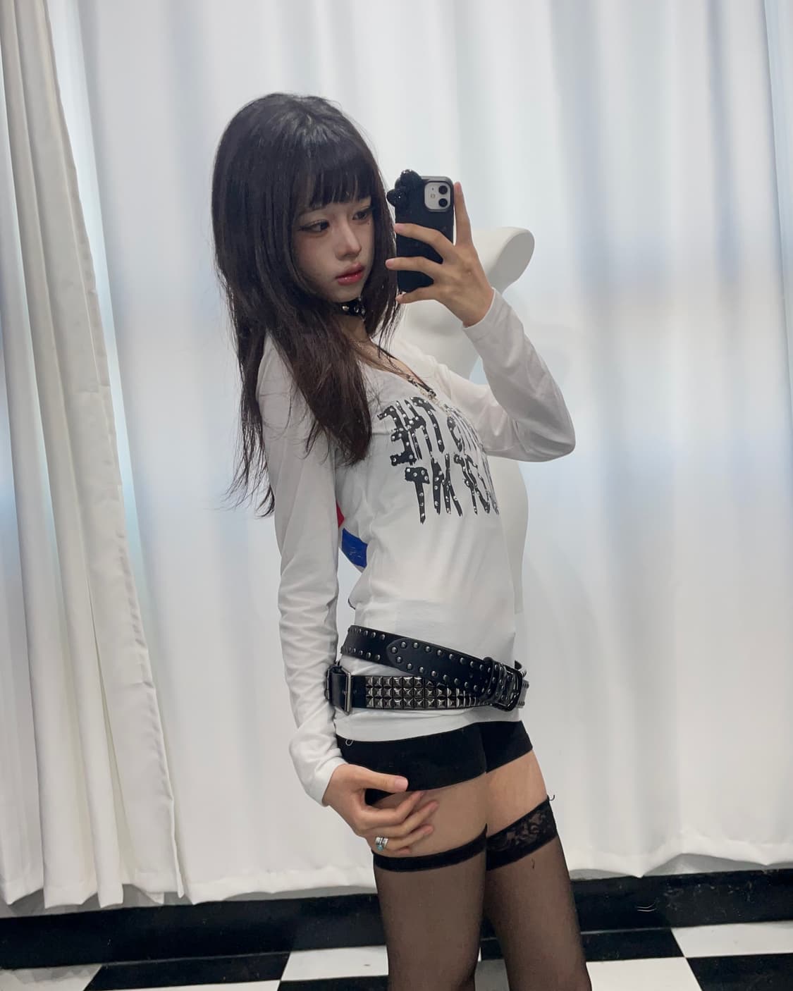 🎸화이트 유니온 잭 롱슬리브🎸 상품이미지5