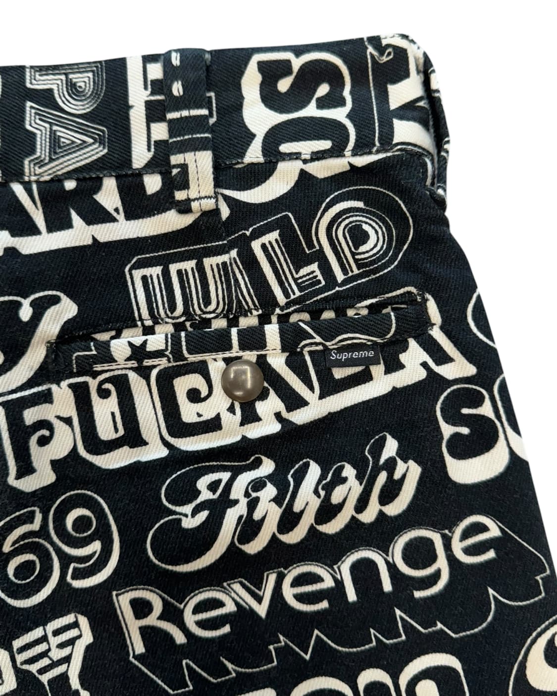 히스테릭 글래머 x 슈프림 싸이코 레터링 팬츠 상품이미지7