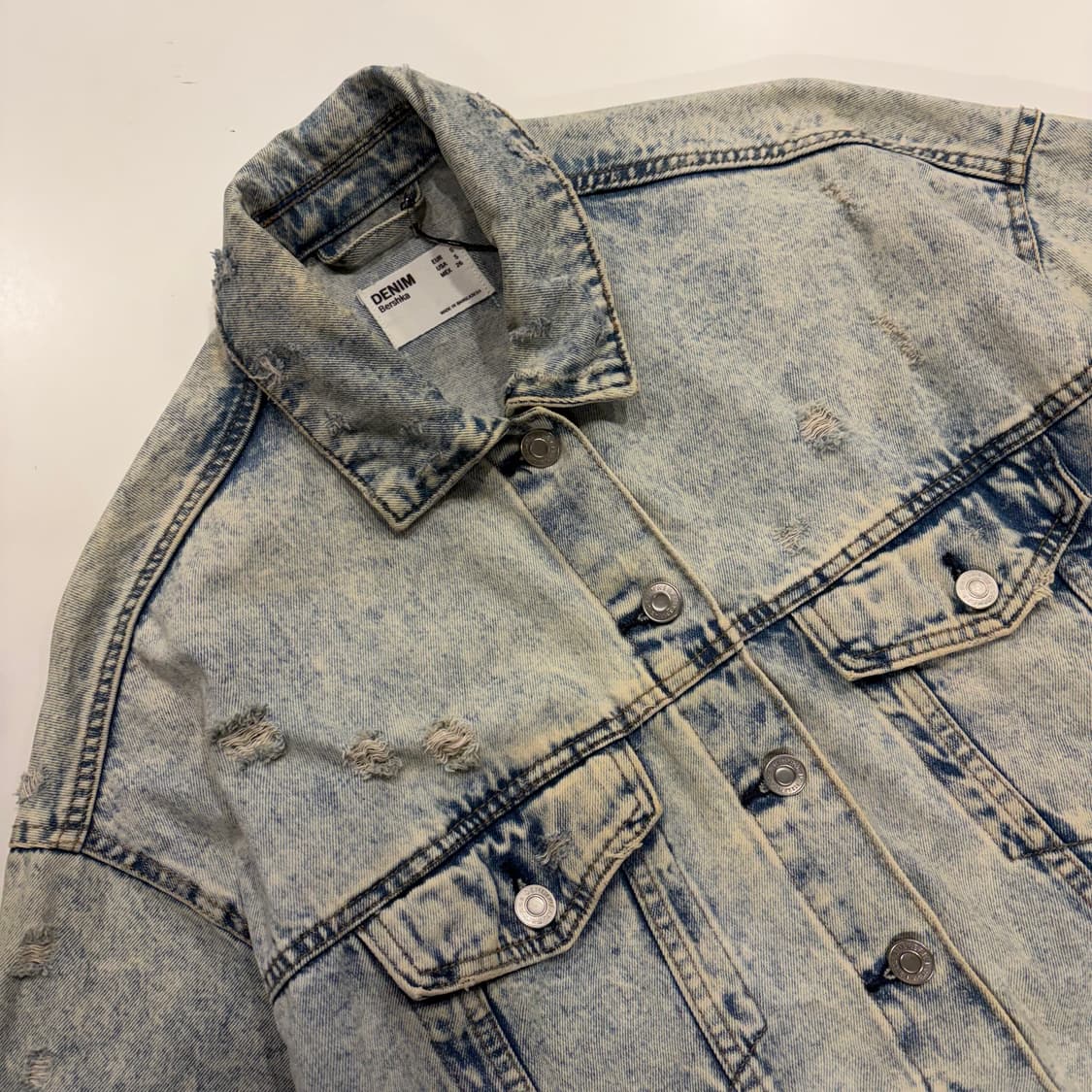 [S] 버쉬카 빈티지 워싱 데님 PARADISE 자켓 B627 상품이미지3