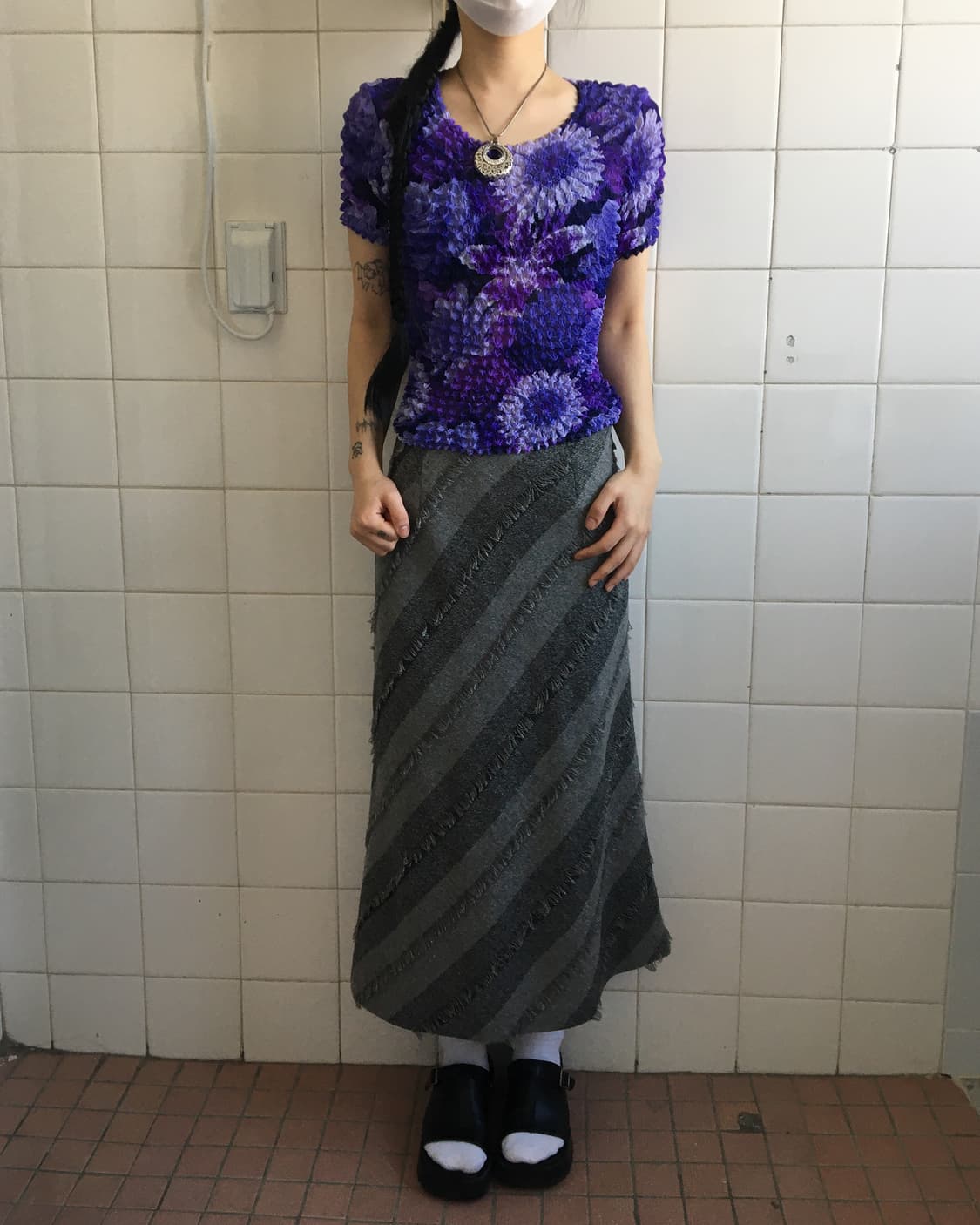 Pleats popcorn top 상품이미지1