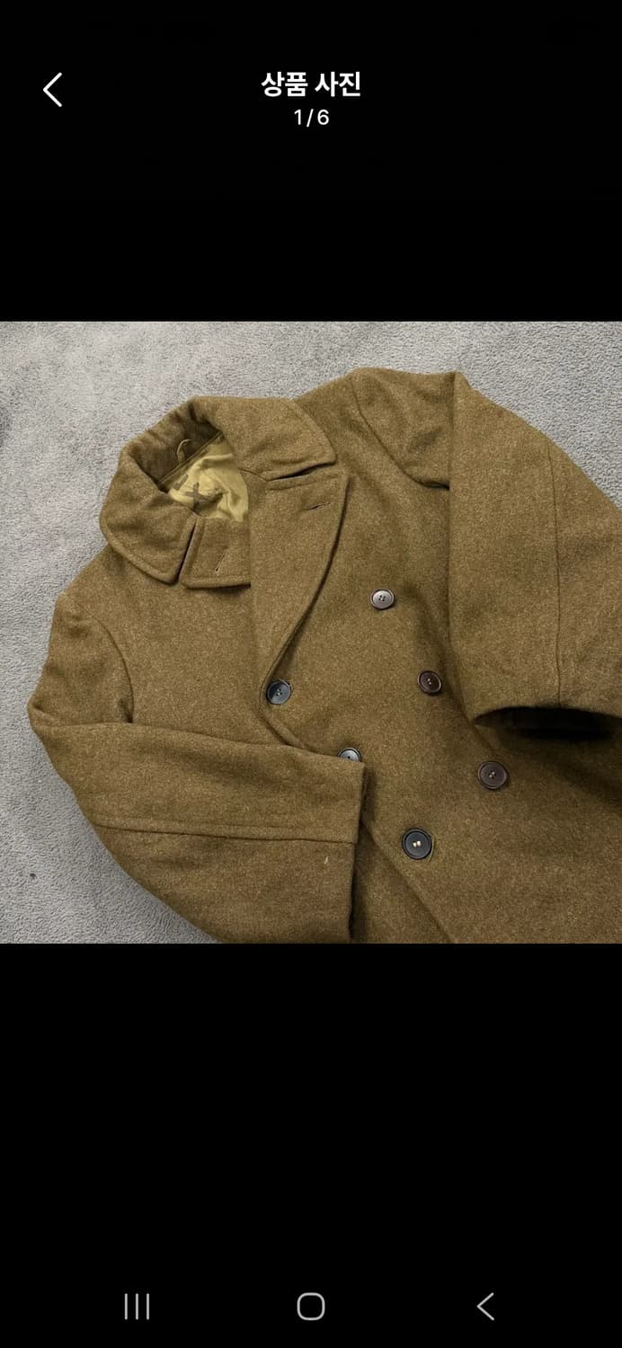 [정품/L] 40s ww2 미군 멜튼 울 오버 코트 c1 상품이미지1