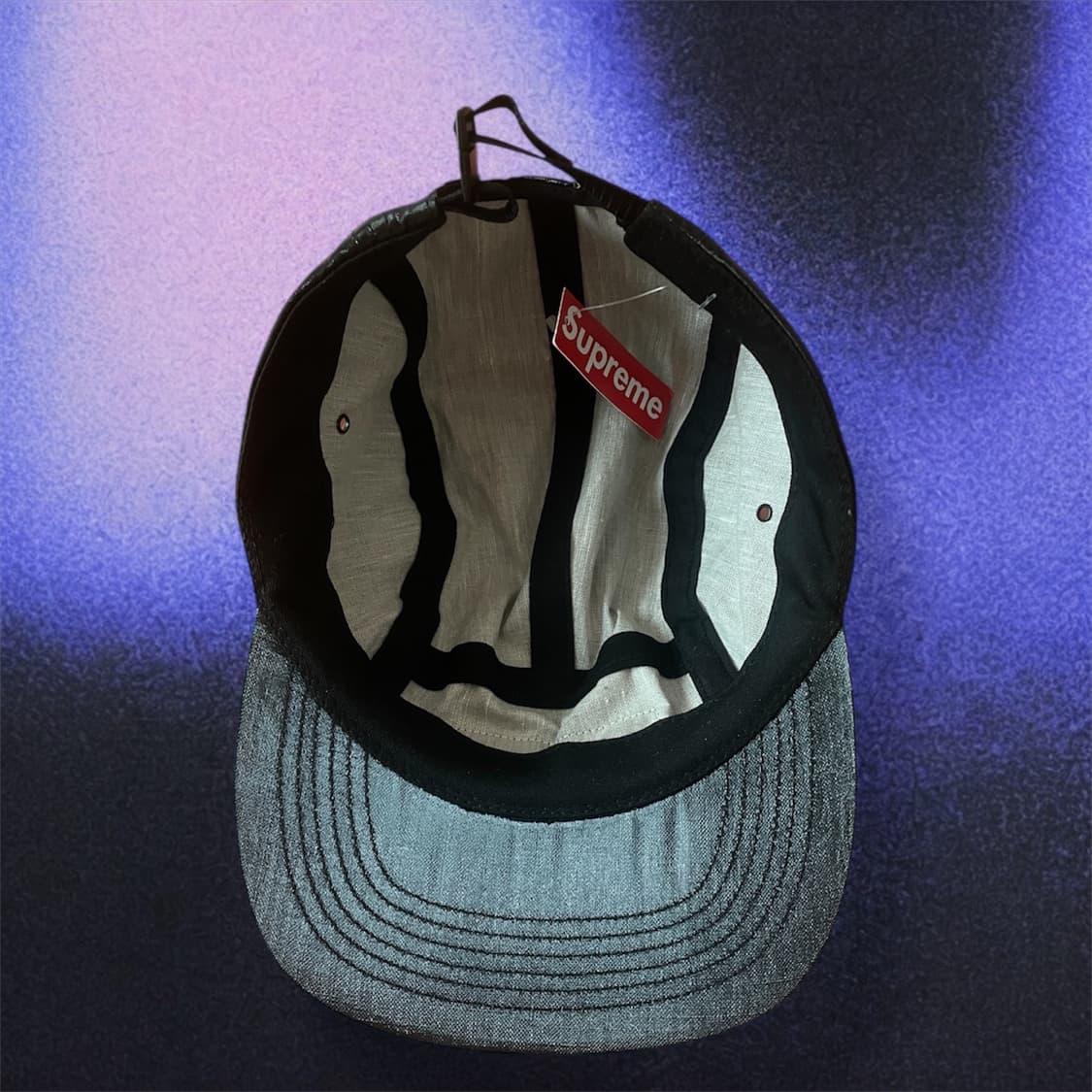 슈프림 코티드 린넨 캠프캡 상품이미지3