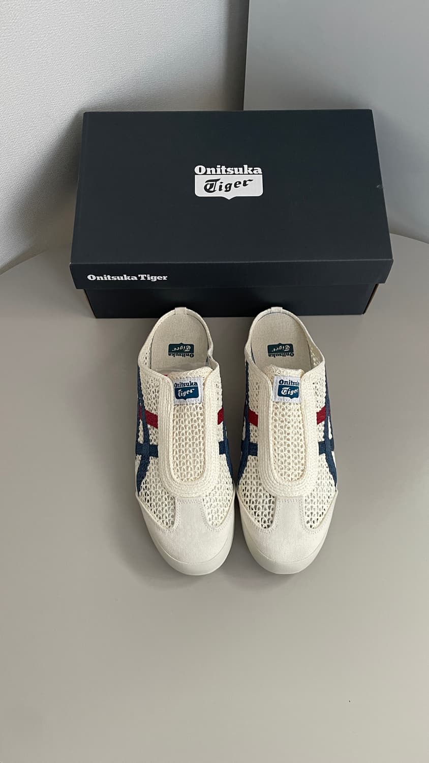 오니츠카타이거 멕시코 66 사보 크림 블루 270 박스포함 새상품 상품이미지2
