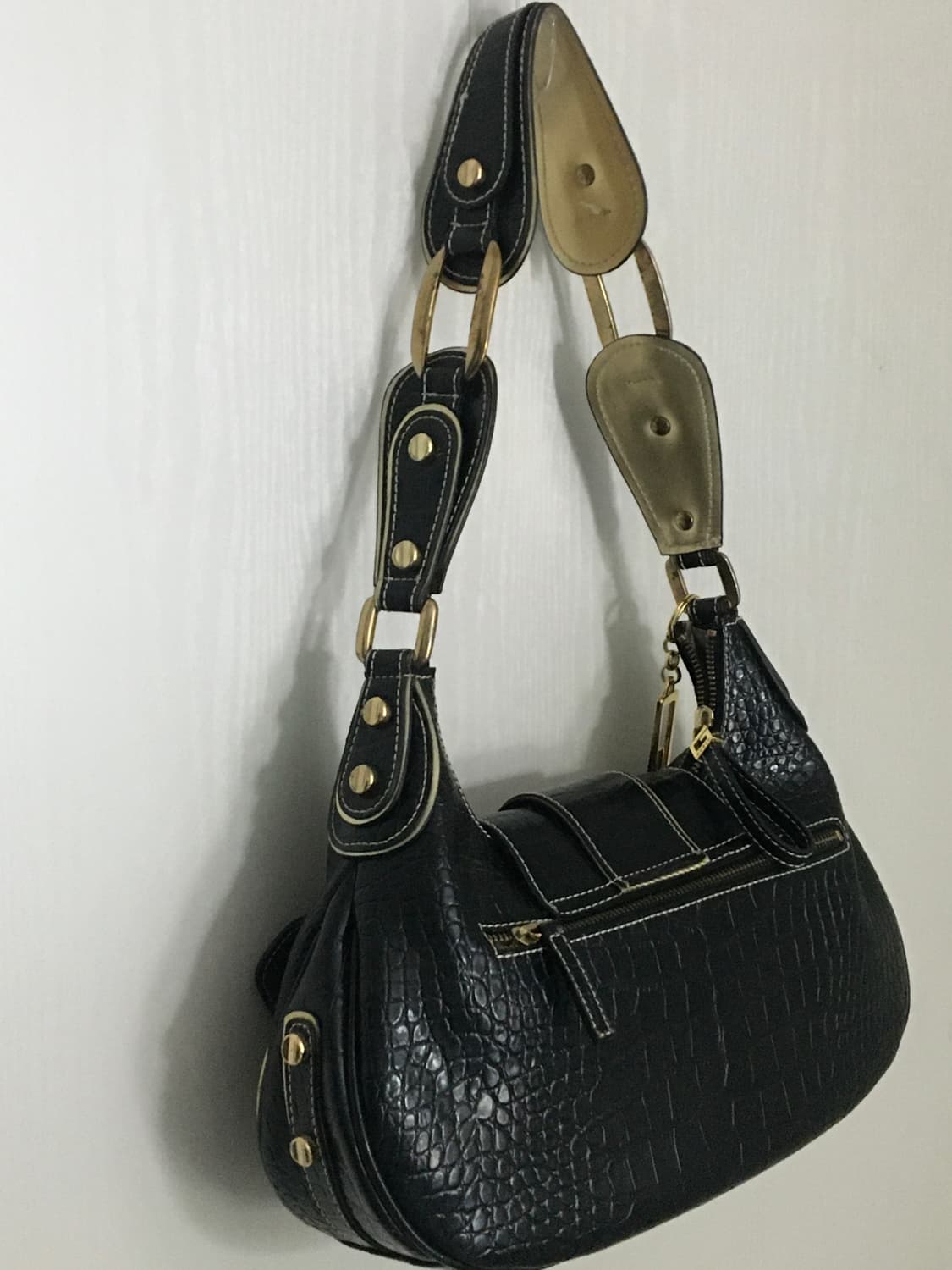 Guess croc leather shoulder bag 상품이미지5