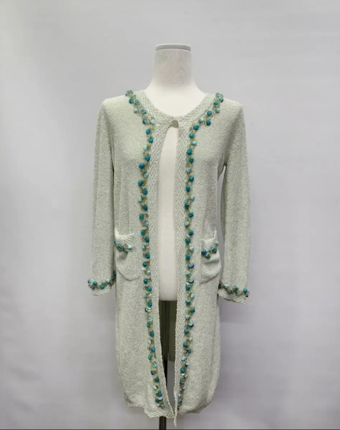 마인 비즈 장식 가디건 55 상품이미지1