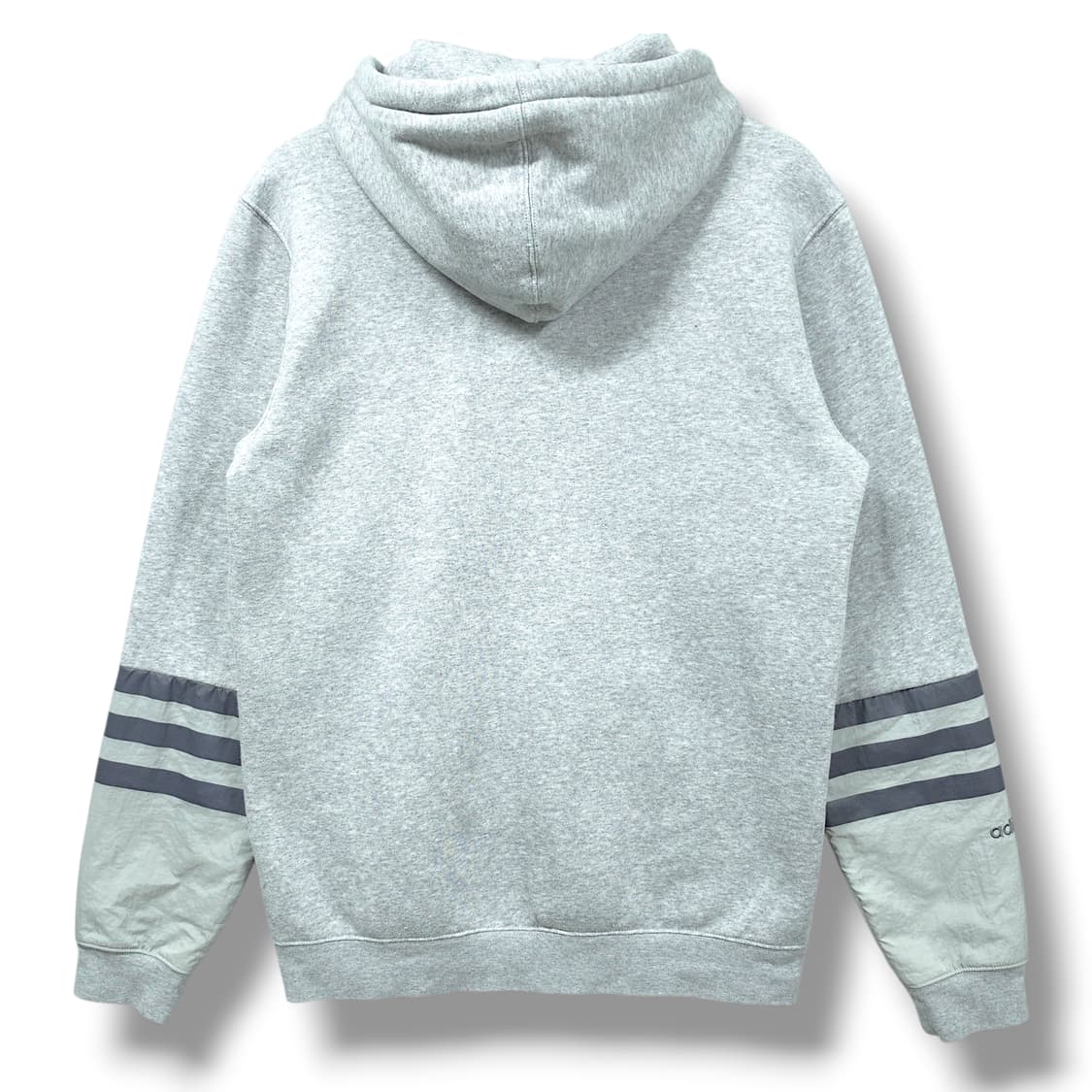 [M] 아디다스 멜란지 그레이 오리지널 플리스 후드티셔츠 상품이미지2