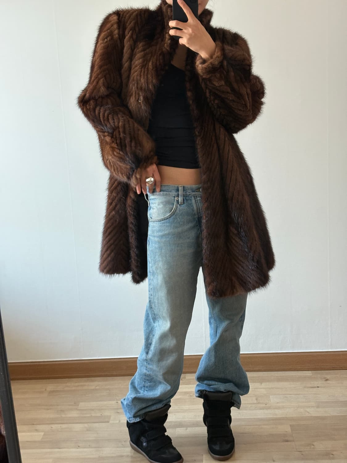 리얼 밍크 퍼코트 상품이미지6