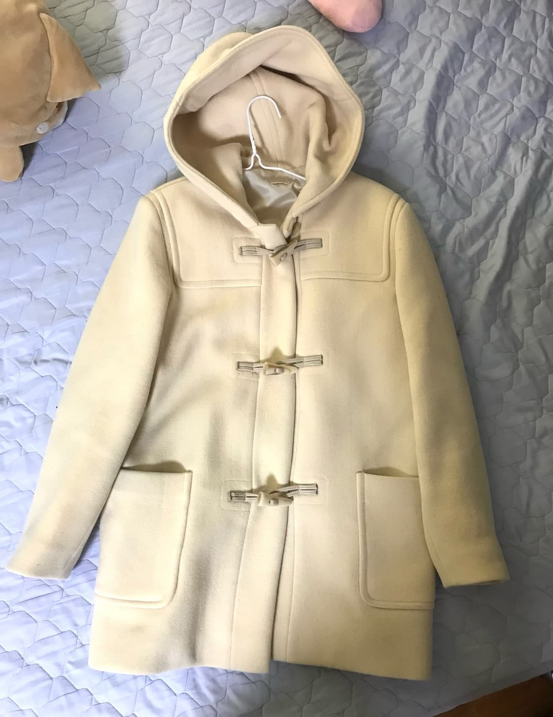 아이보리 더플코트 상품이미지1