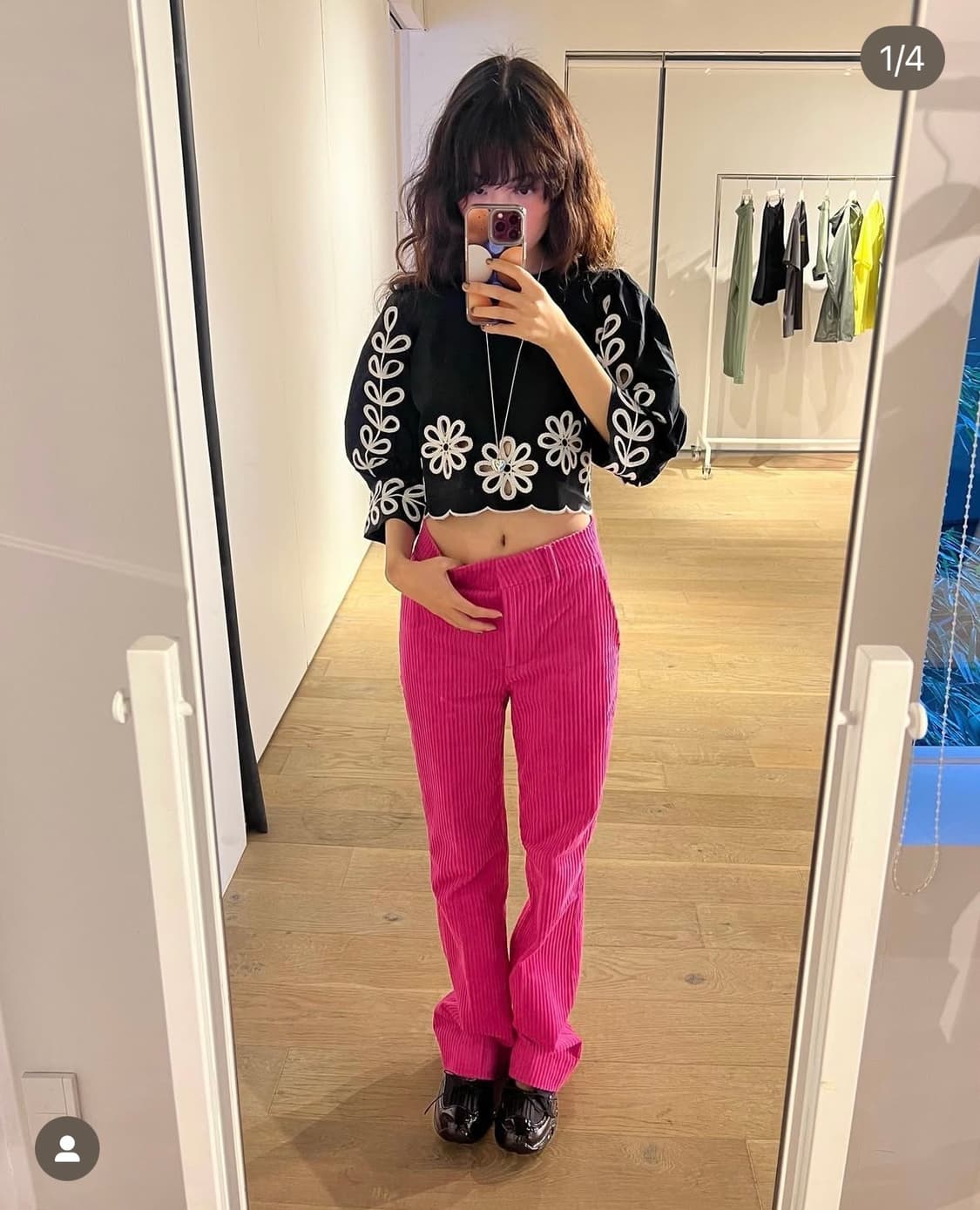 민쥬킴 픽 h&m 골덴 바지 상품이미지1