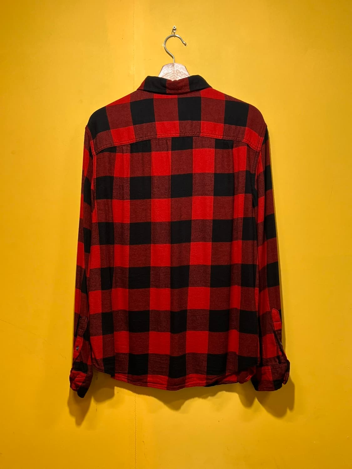 [L] 조지 George 레드 버팔로 체크 플란넬 셔츠 상품이미지8