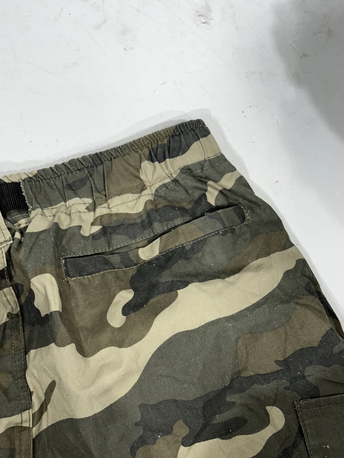 일본 빈티지 카키 카모 와이드 카고 팬츠 L 상품이미지6