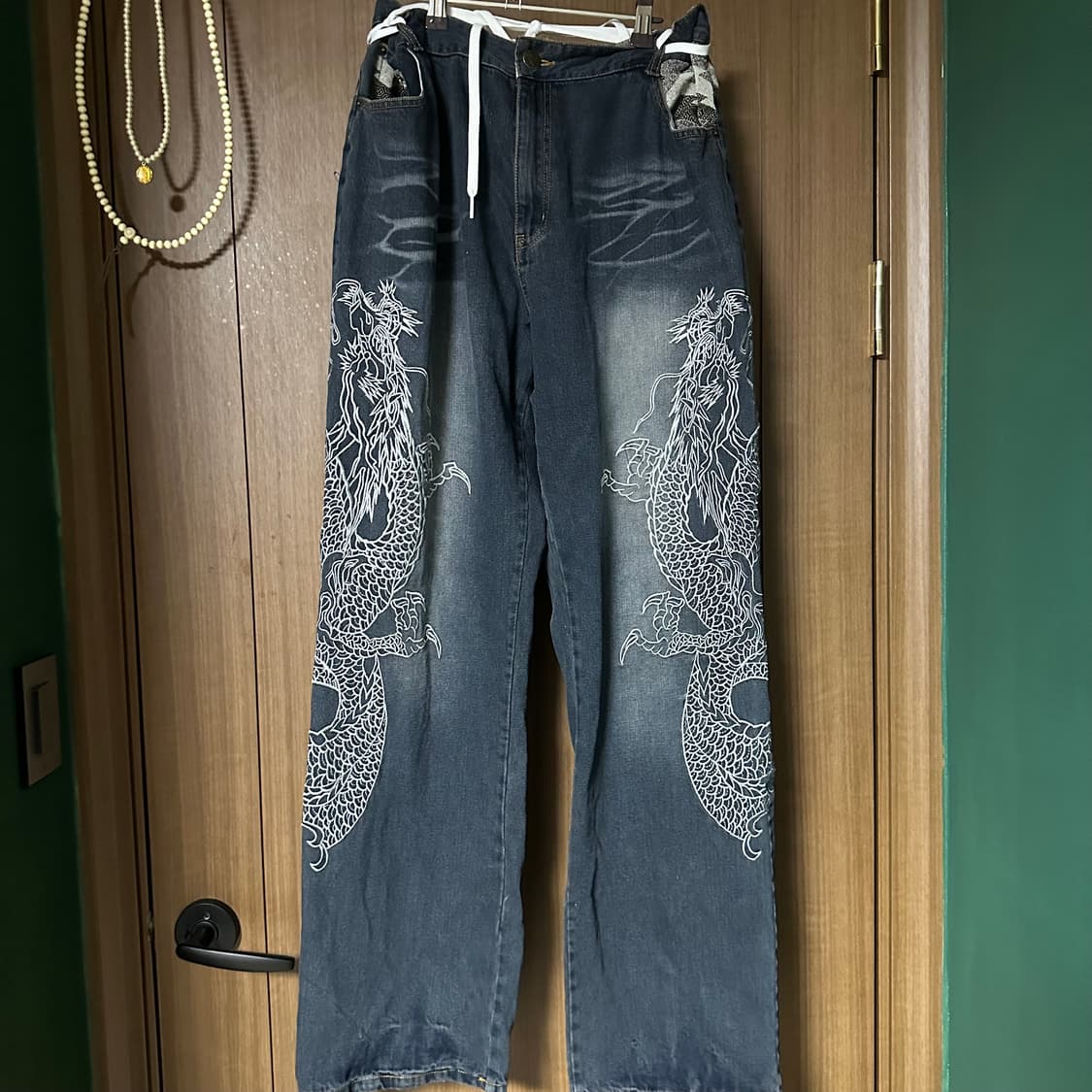oriental needle work denim pants 오리엔탈팬츠 상품이미지2