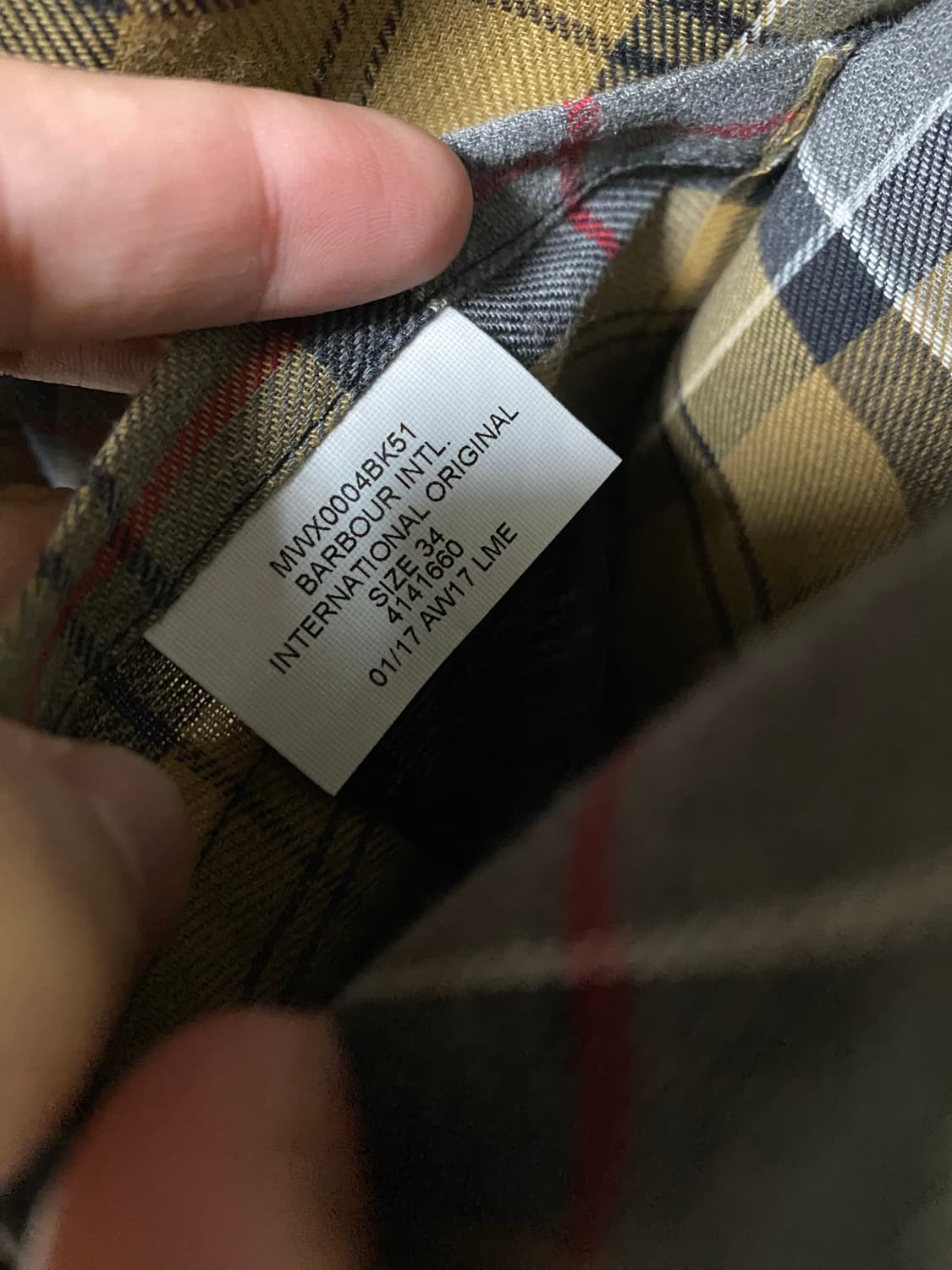 바버 인터네셔널 A7 자켓 34 사이즈 신품 상품이미지7
