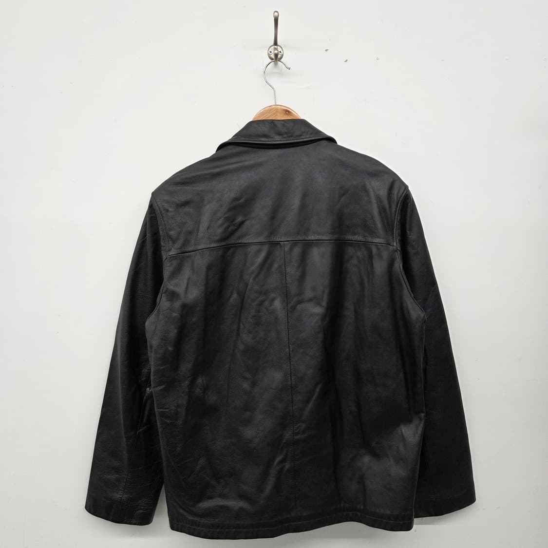 블랙 소가죽 자켓 남성 XL 상품이미지4