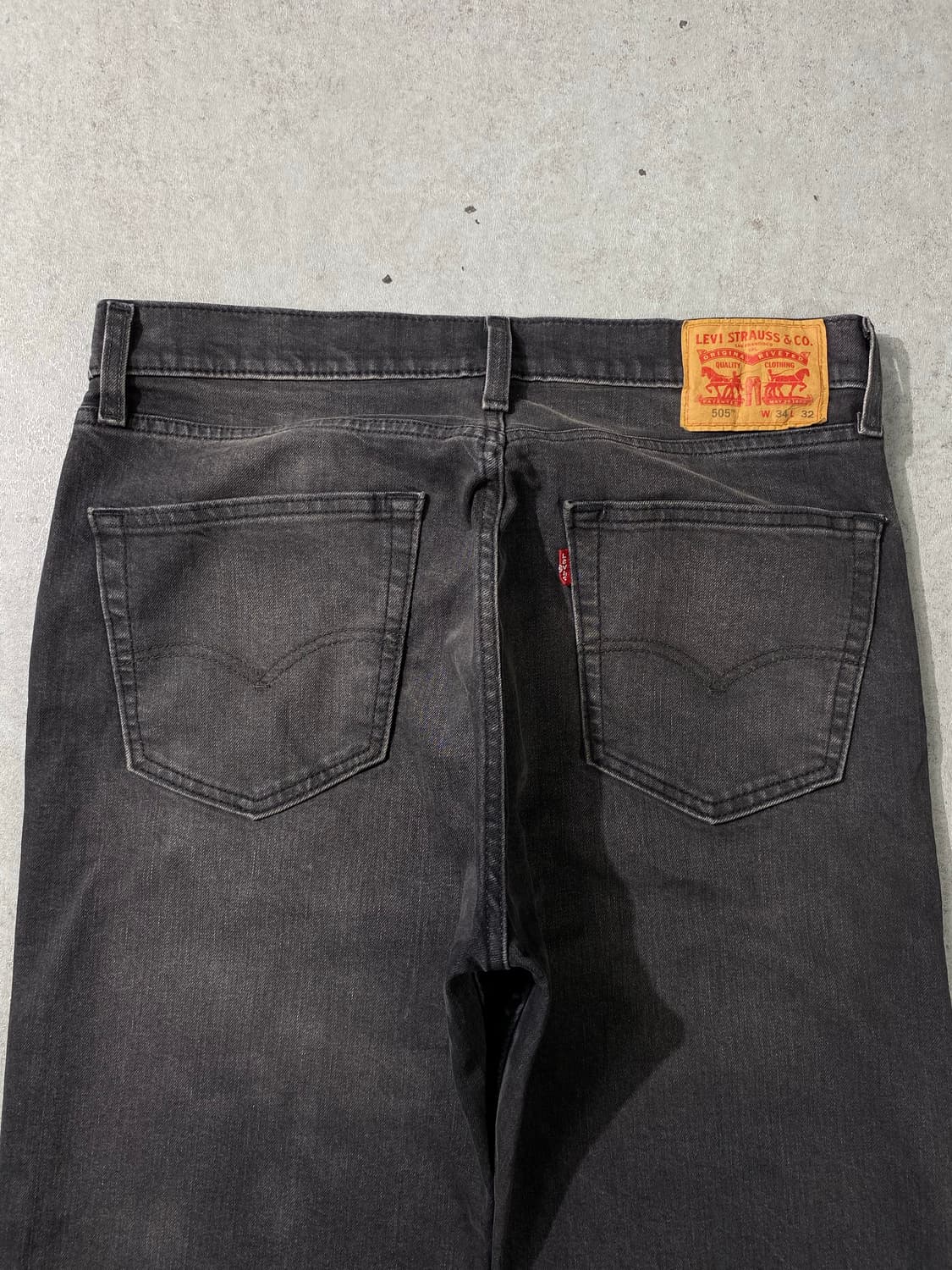 [34] Levi's 505 리바이스 흑청 레귤러핏 데님팬츠 상품이미지2