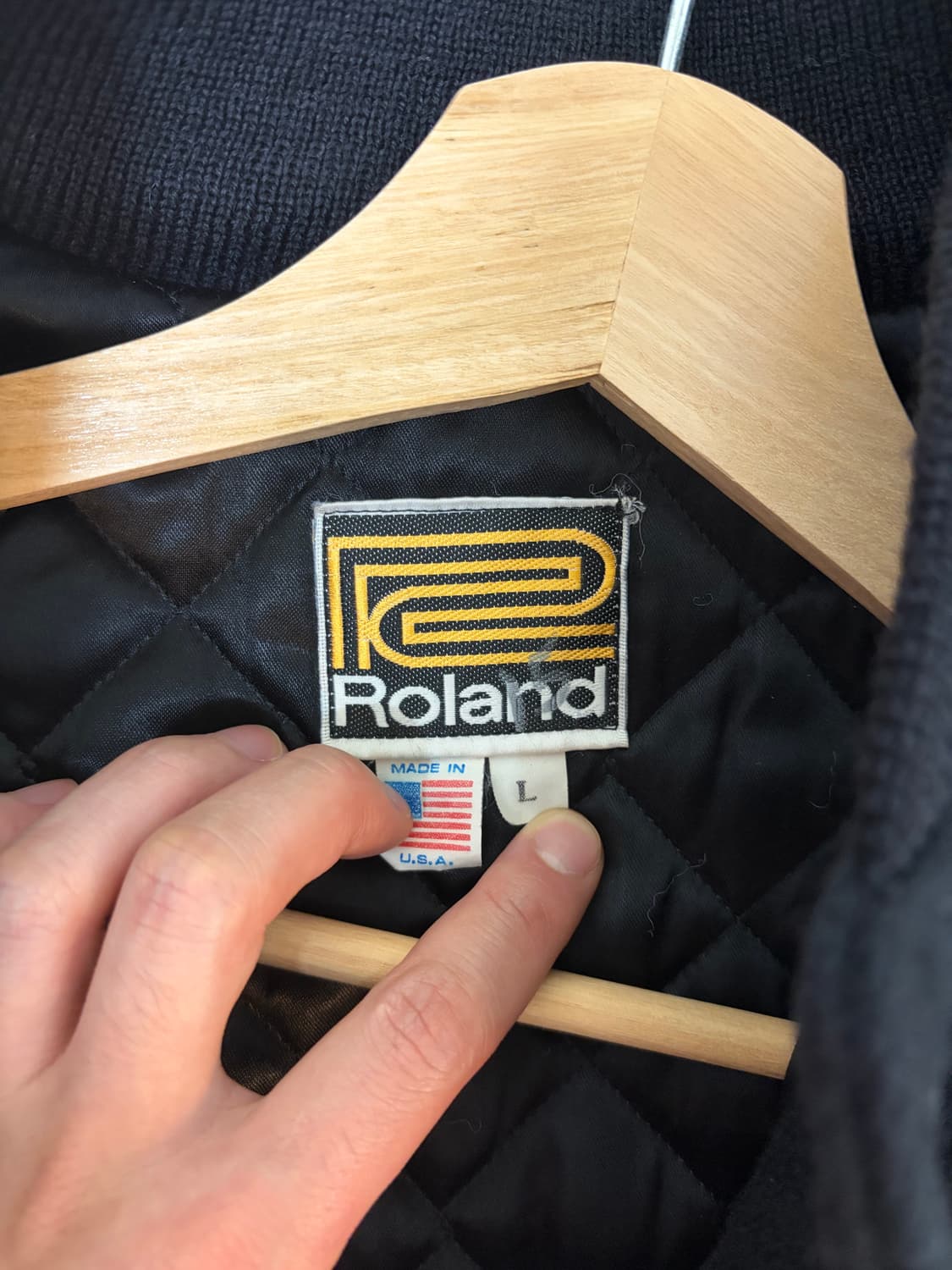 90s ROLAND varsity jacket 상품이미지3