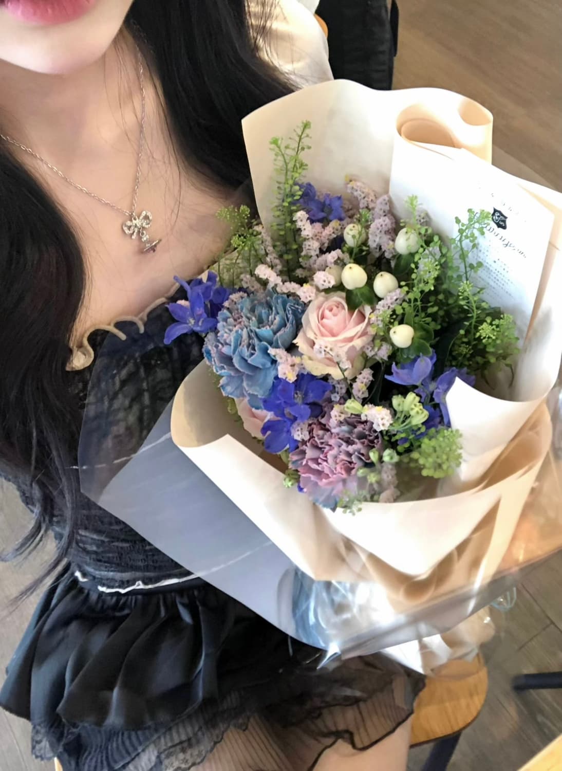 비비안웨스트우드 옥타비에 목걸이 핑크 상품이미지2