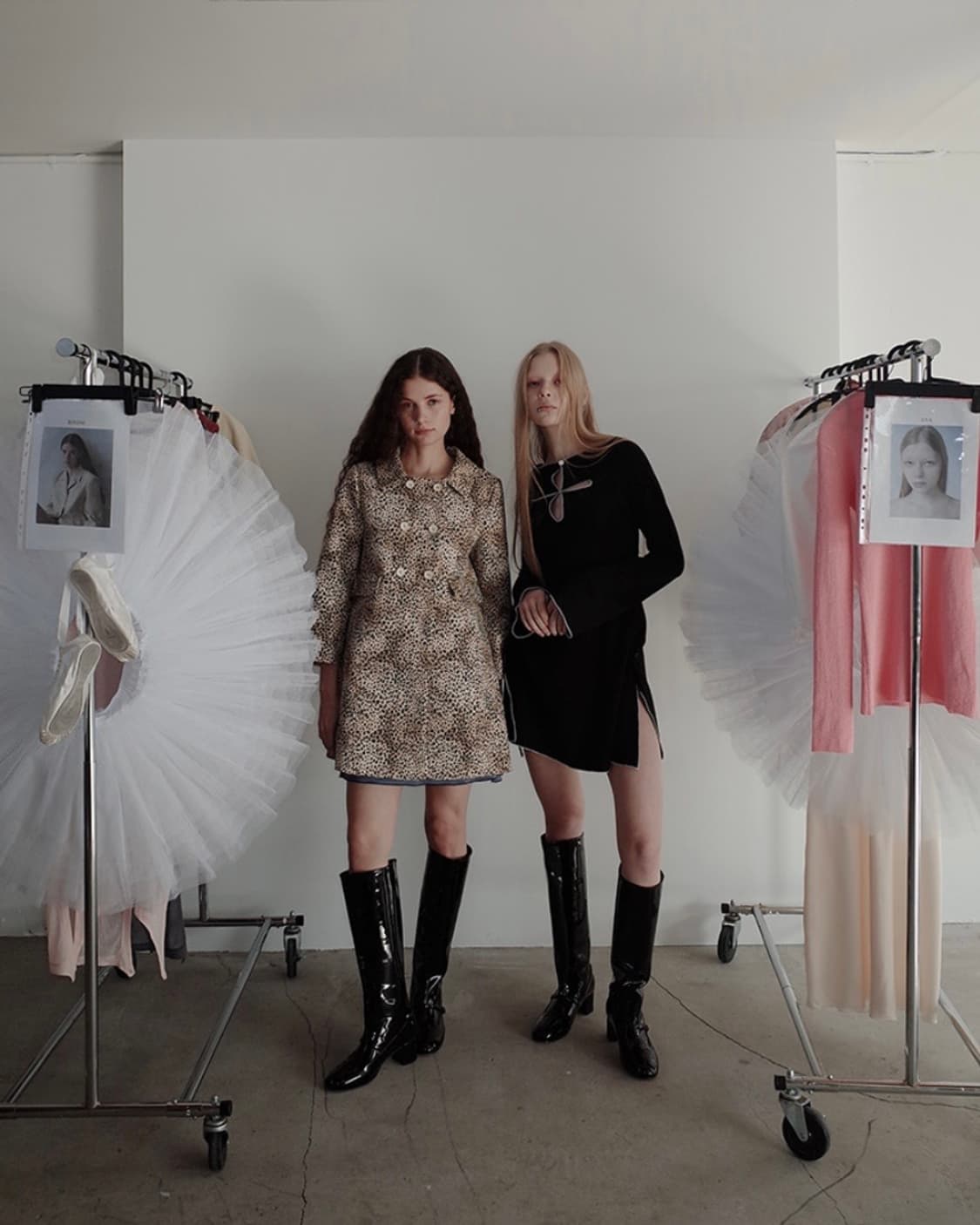 프레클 cut out ribbon jersey dress 상품이미지7