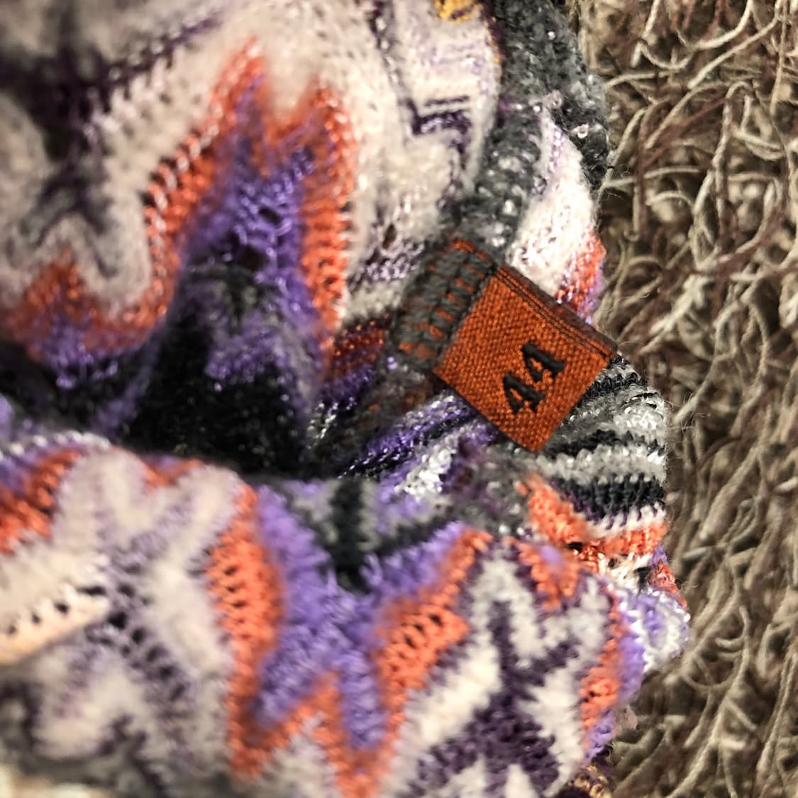 44 미쏘니 멀티컬러 패턴 폴라 니트 상품이미지6