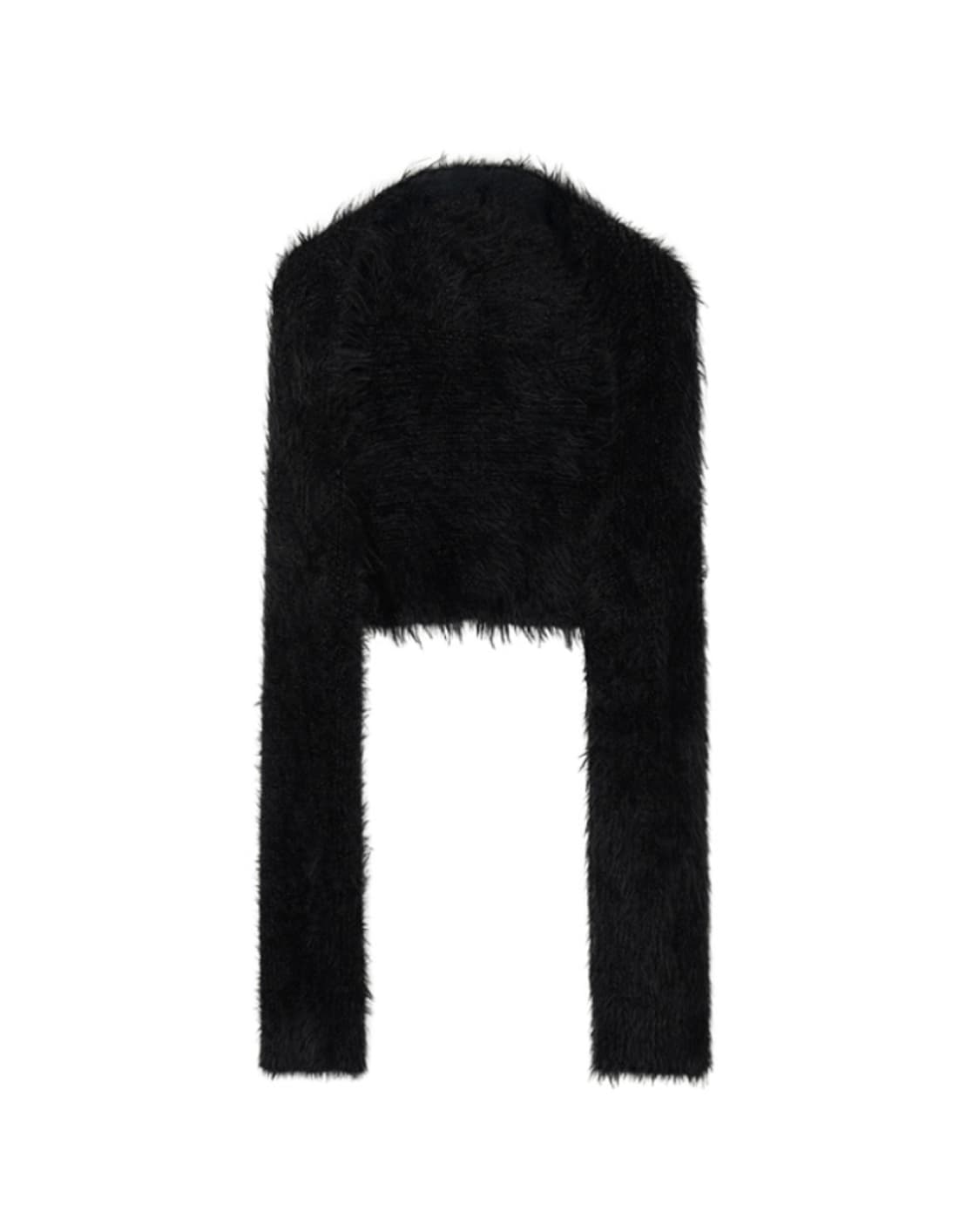 미스테리어스호텔 크롭 퍼 볼레로 블랙 새상품 상품이미지4