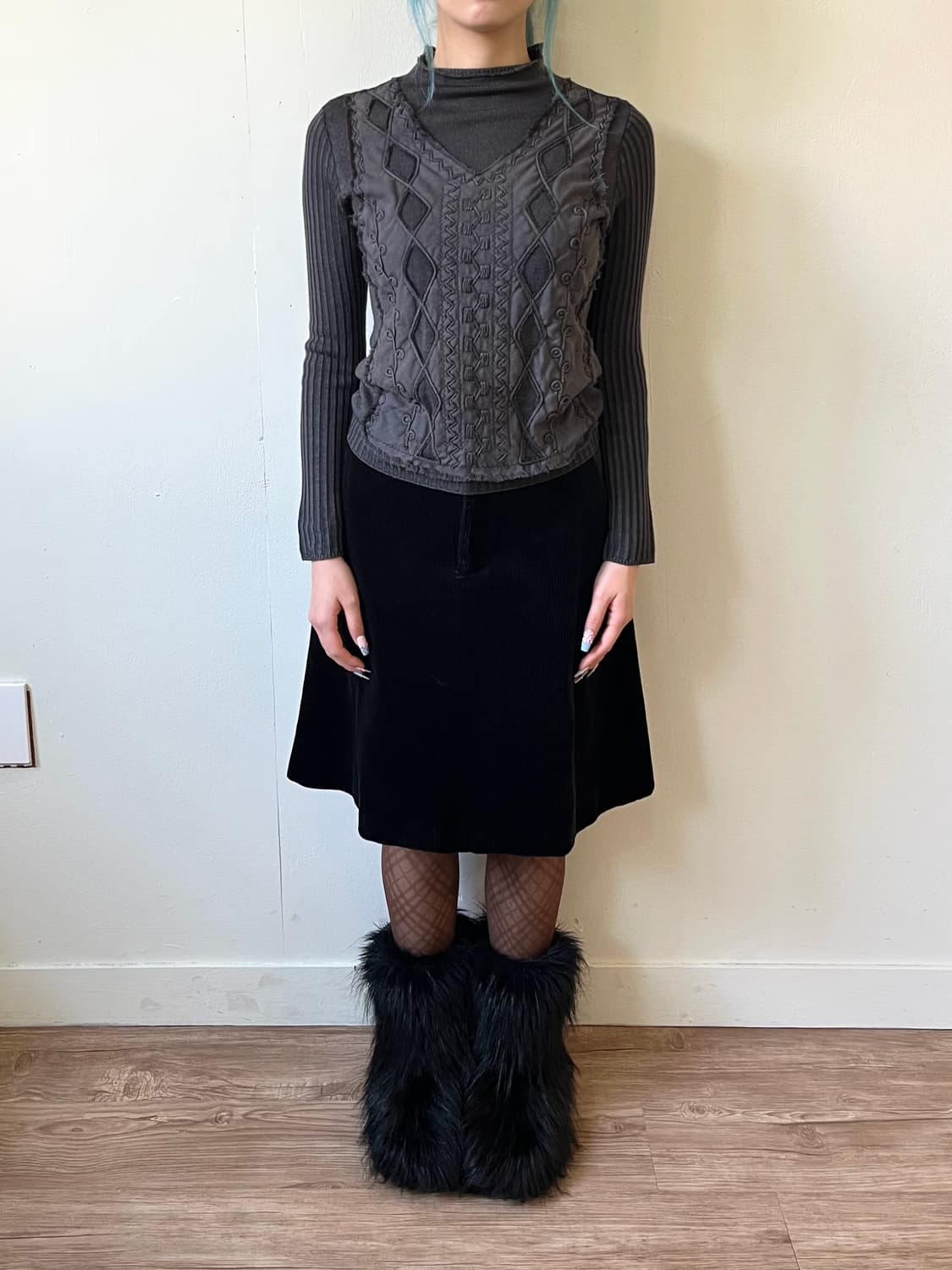 unaparte 베스트 패턴 터틀넥 상품이미지7