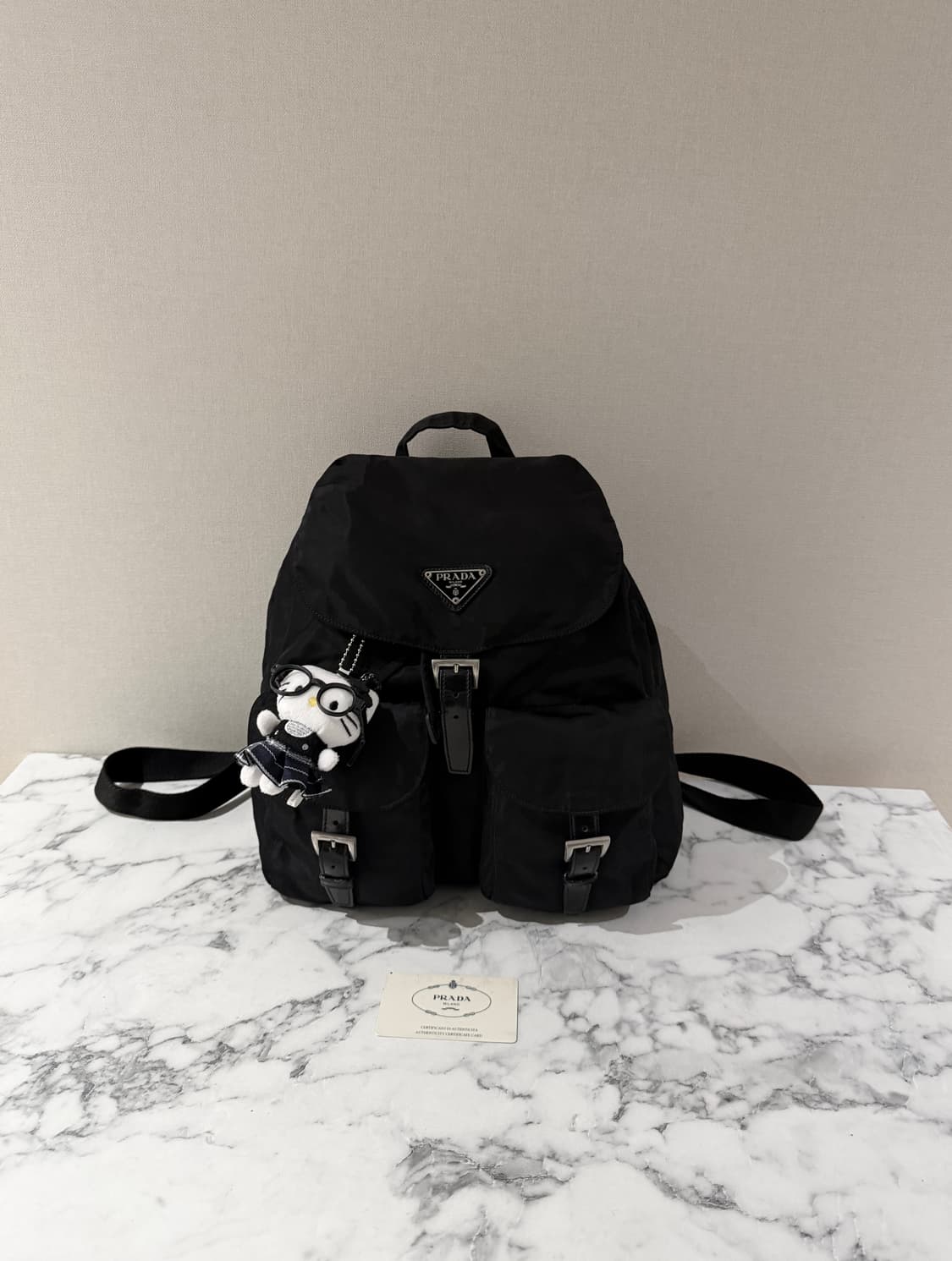 정품 프라다 백팩 미듐 사이즈  상품이미지1