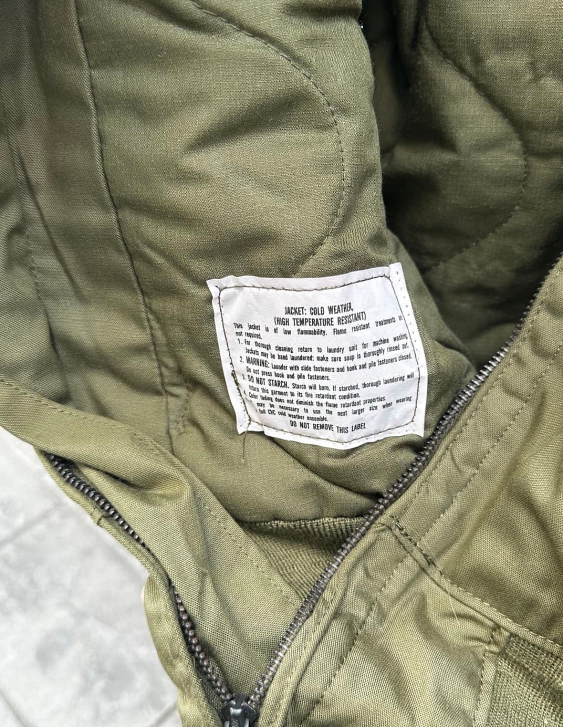 1984 US Army CVC Tanker Jacket (xs) 상품이미지4