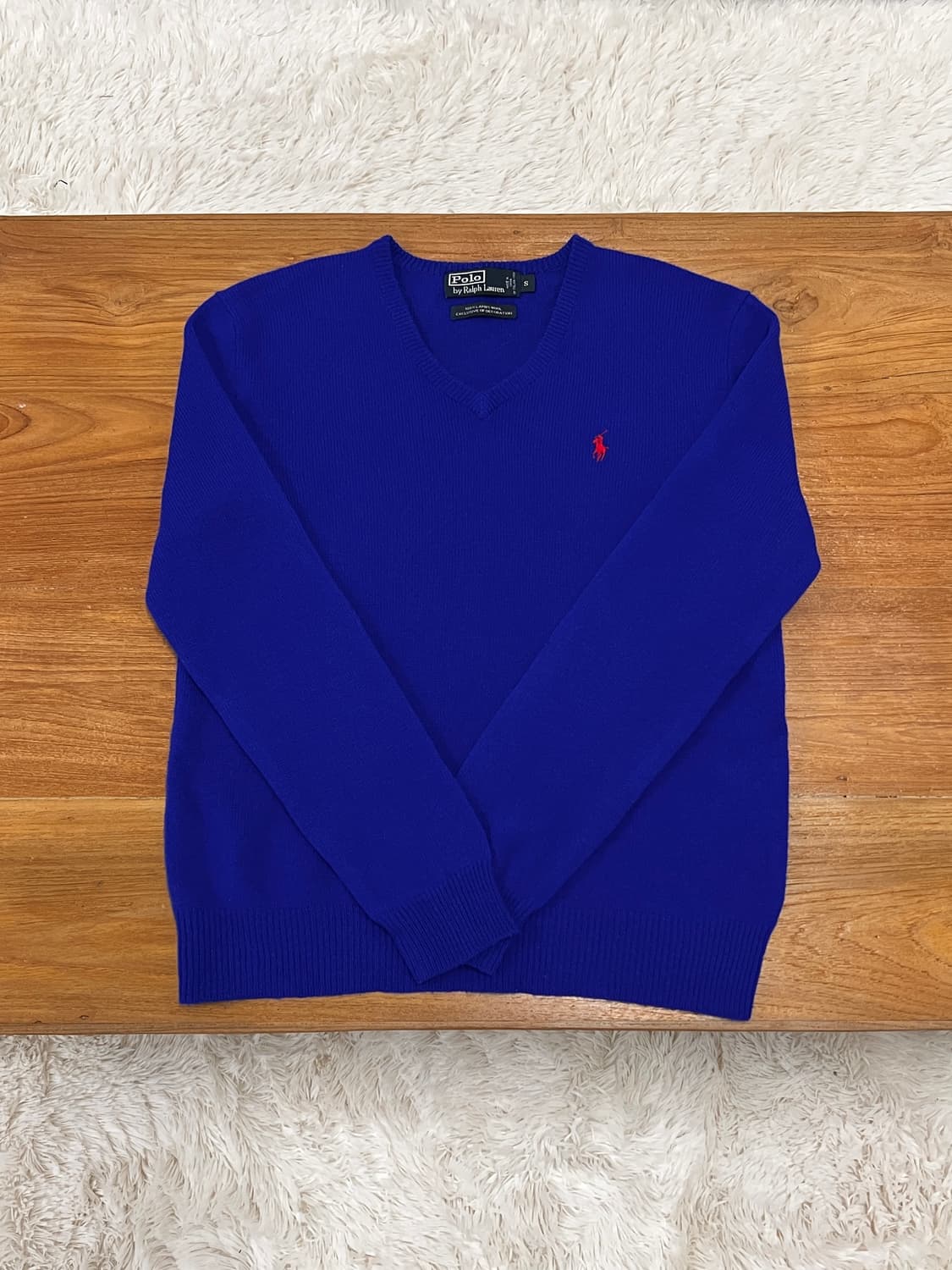 폴로 랄프로렌 브이넥 울 니트 스웨터 상품이미지2