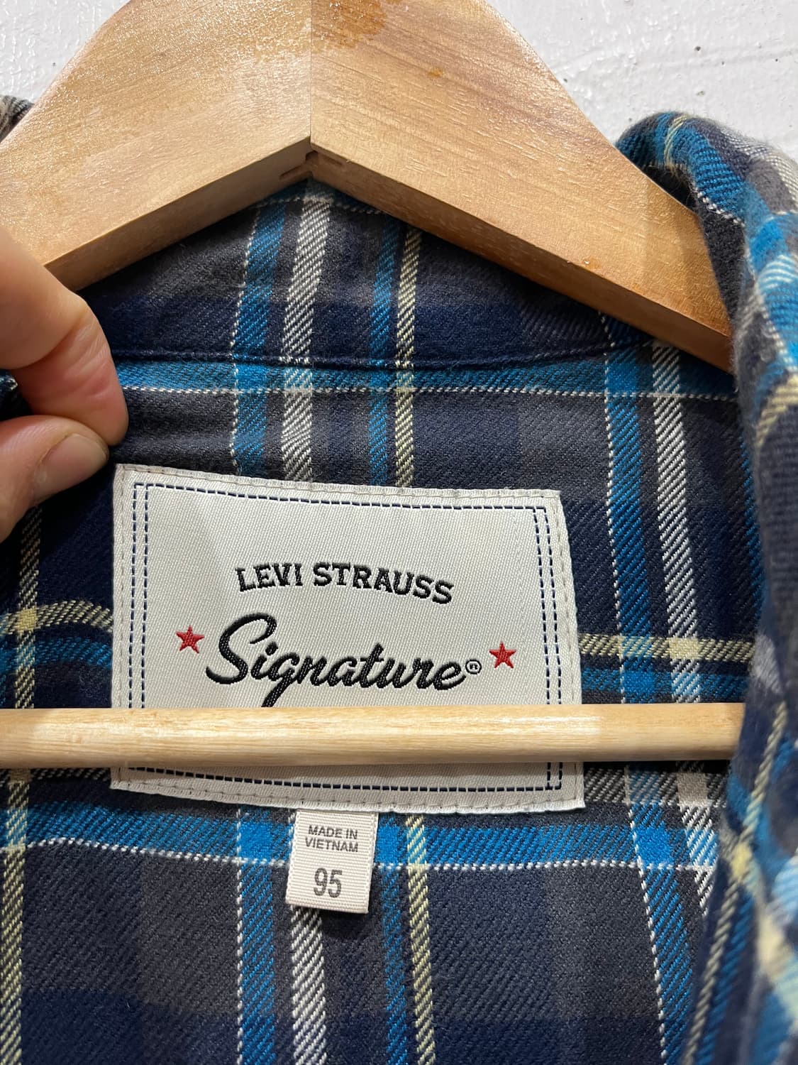 리바이스 체크 플란넬 집업 셔츠 95 상품이미지4